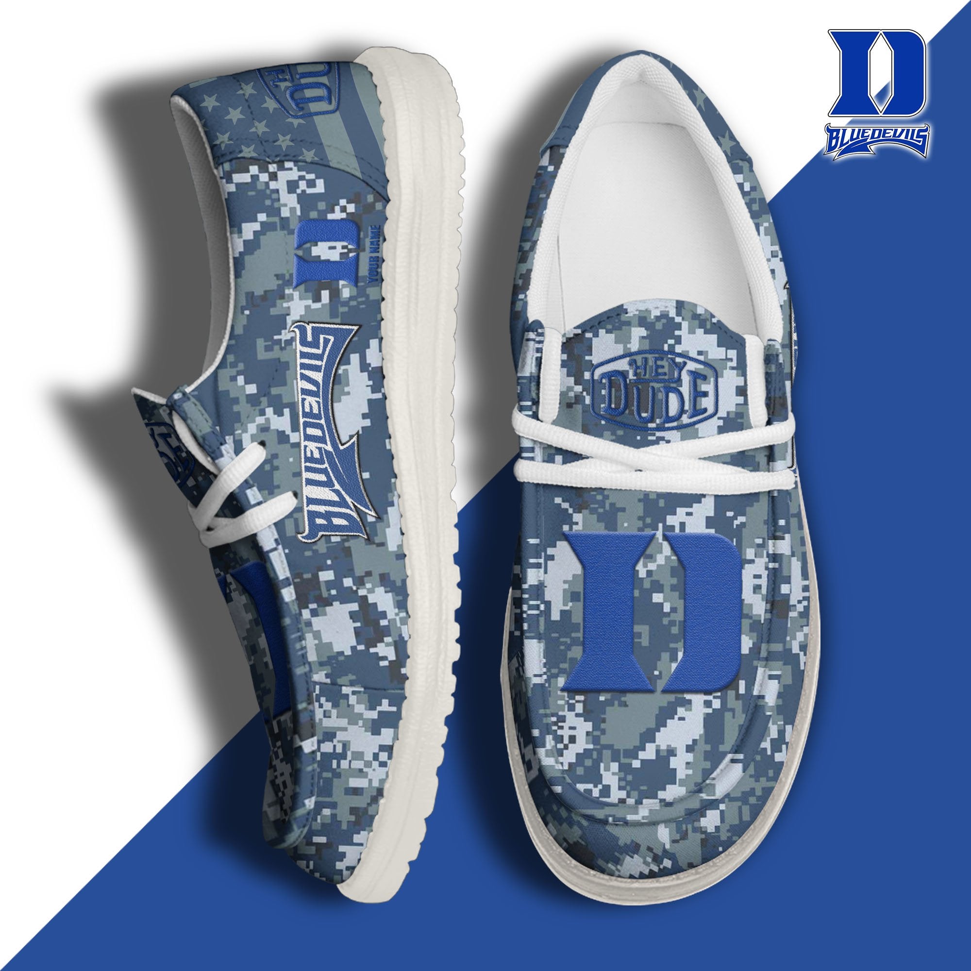 Duke Blue Devils Lace Up Loafers 2026
