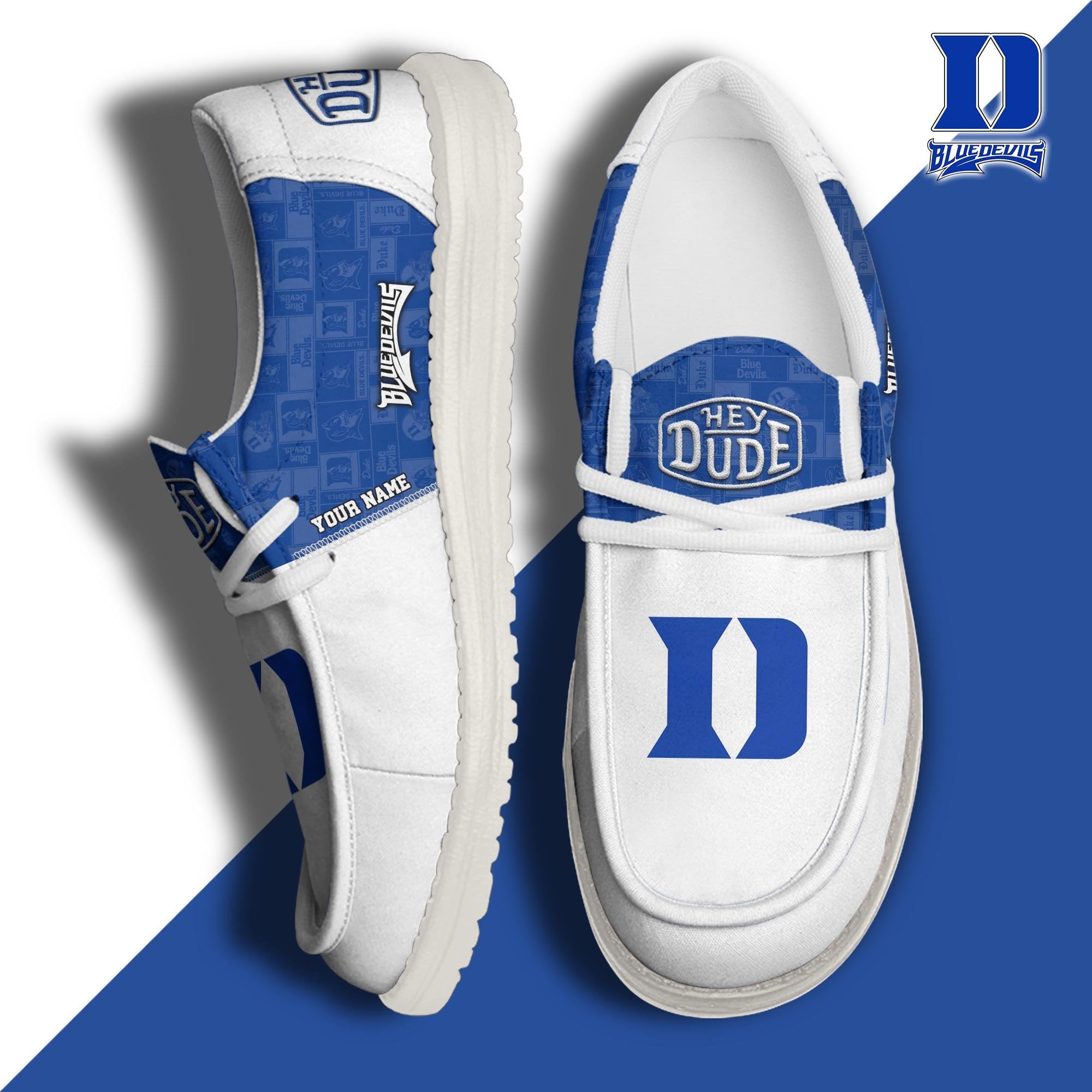Duke Blue Devils Lace Up Loafers 2026