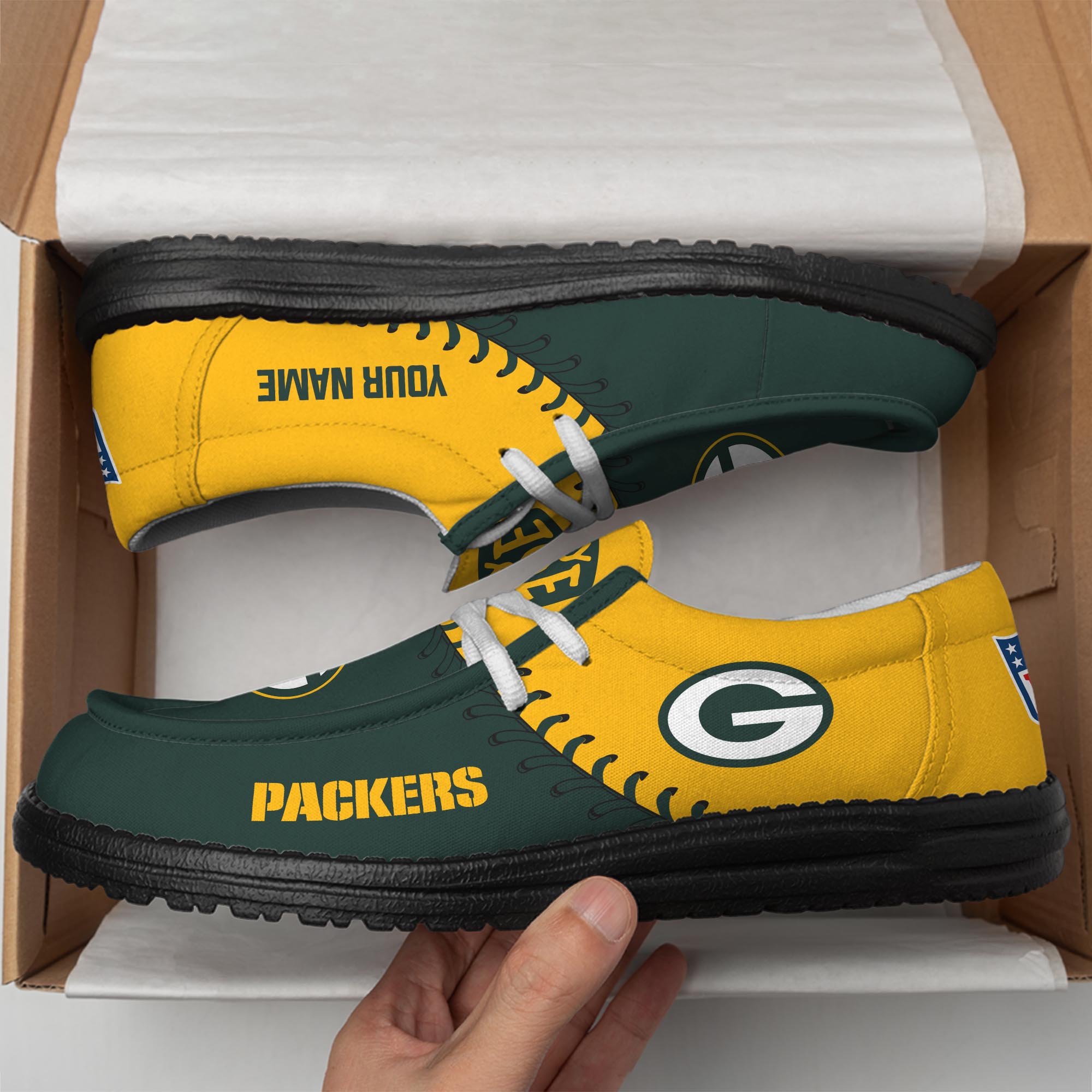 Green Bay Packers Lace Up Loafers 2026