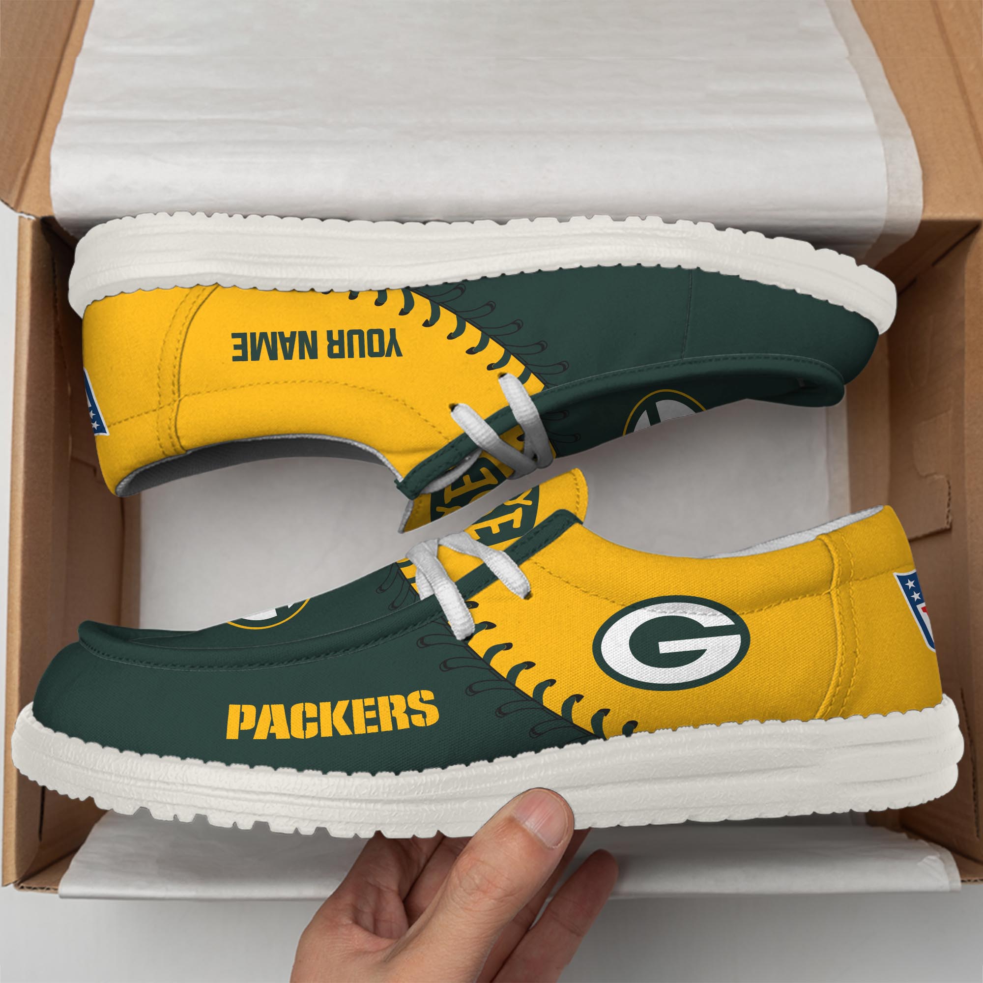 Green Bay Packers Lace Up Loafers 2026