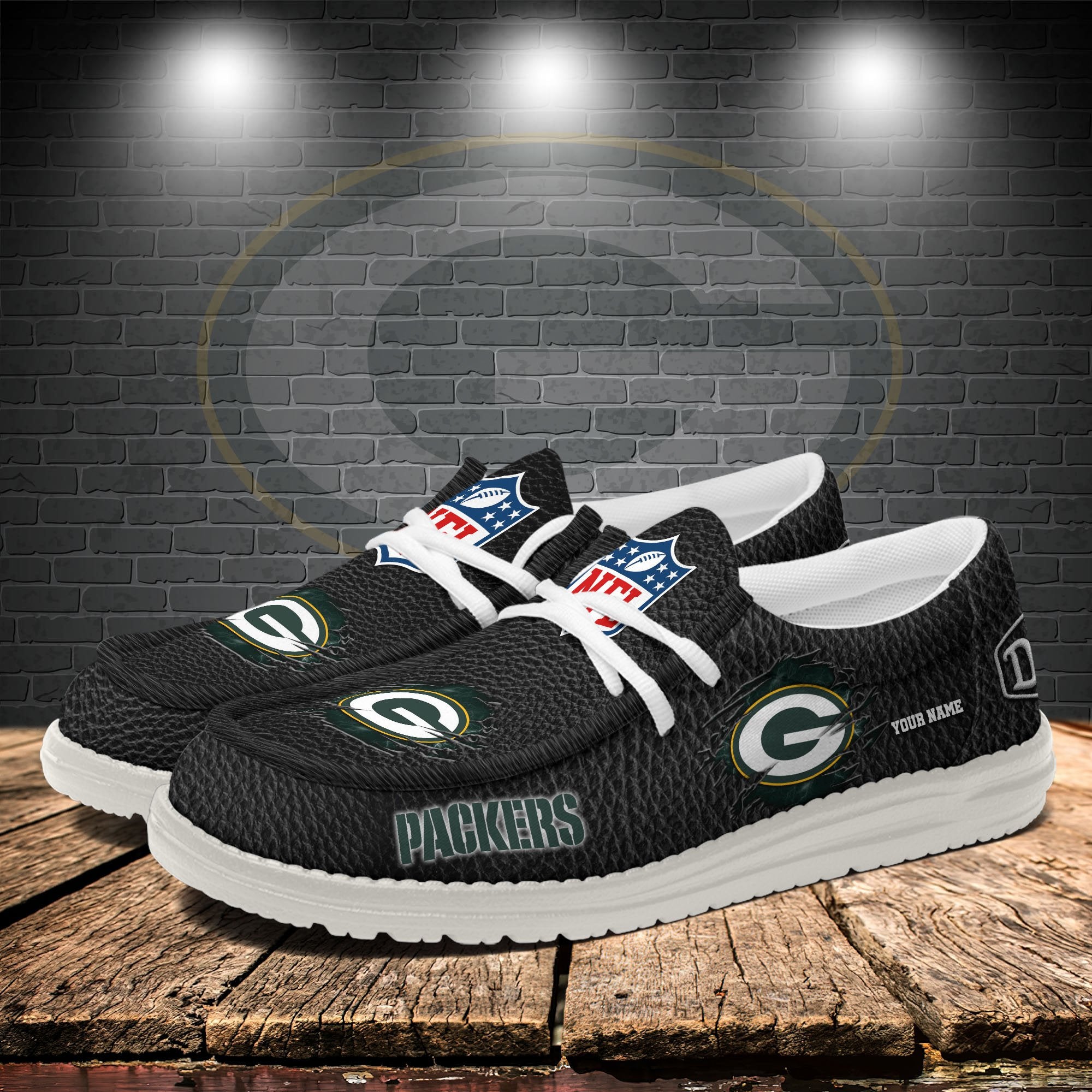 Green Bay Packers Lace Up Loafers 2026