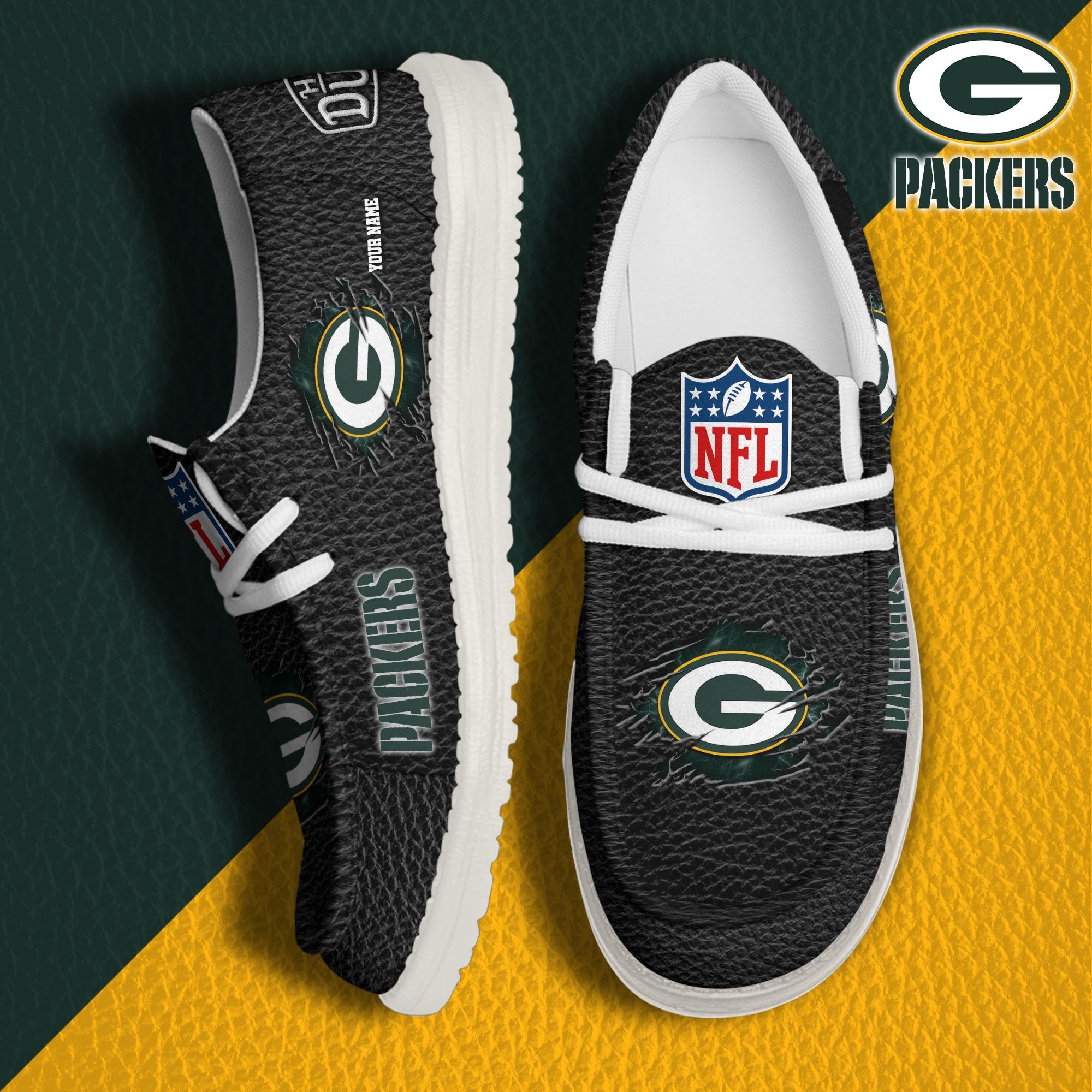 Green Bay Packers Lace Up Loafers 2026