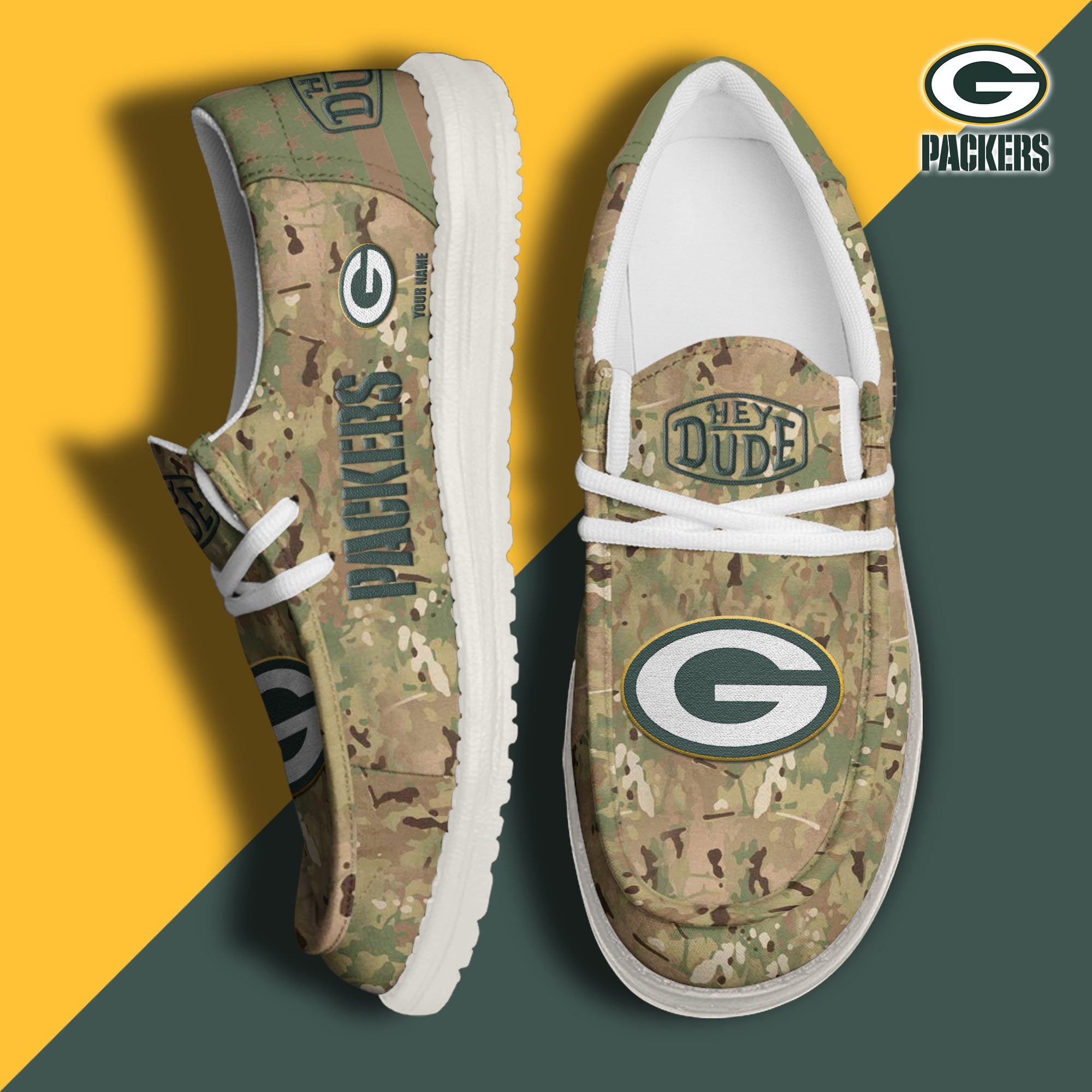 Green Bay Packers Lace Up Loafers 2026
