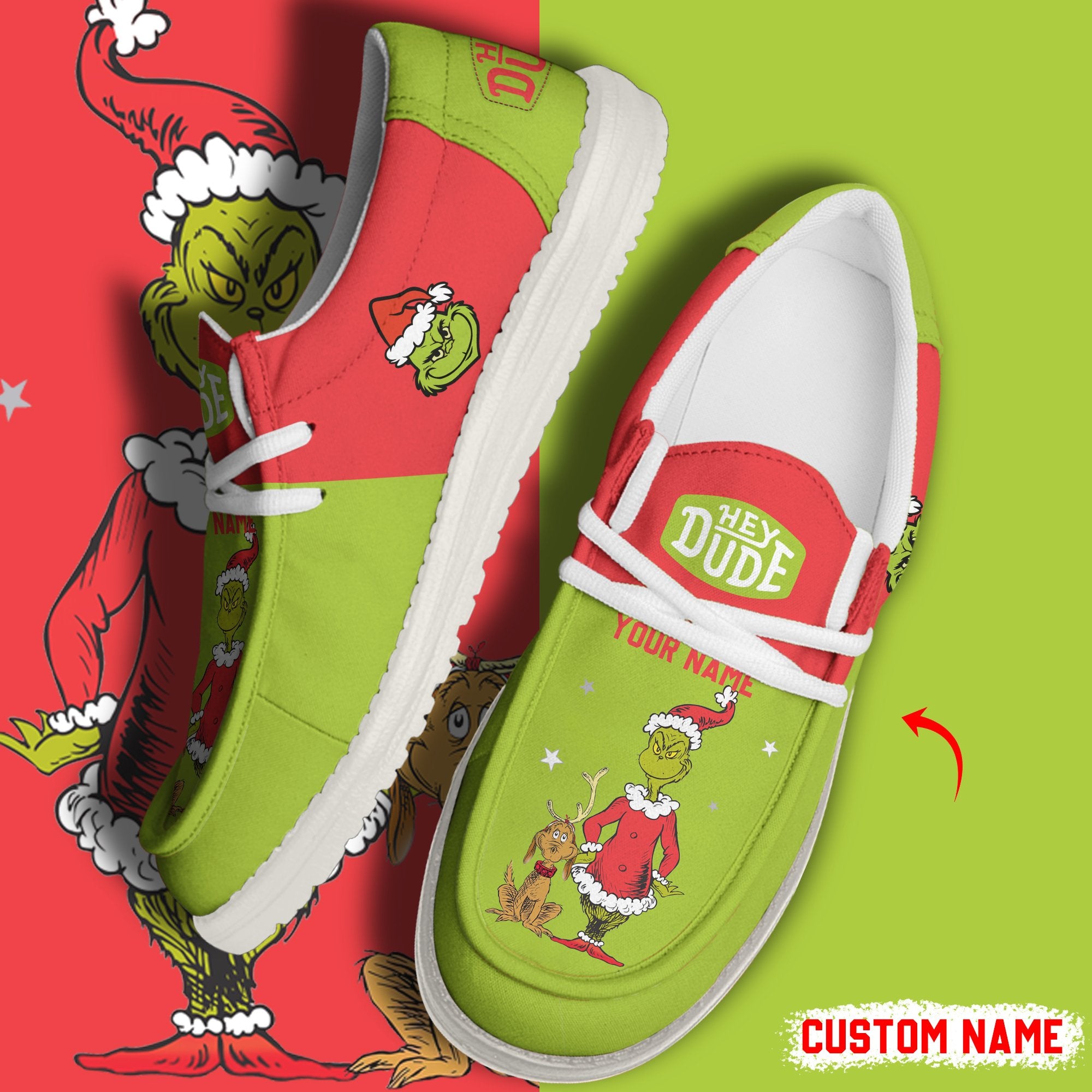 The Grinch Lace Up Loafers 2026