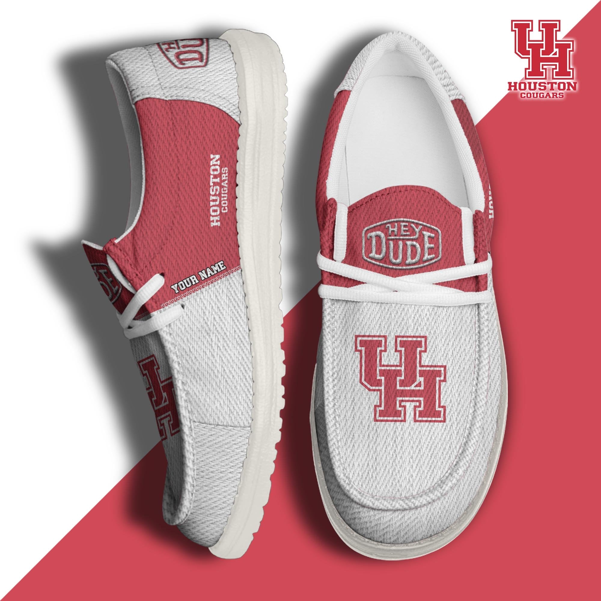 Houston Cougars Lace Up Loafers 2026