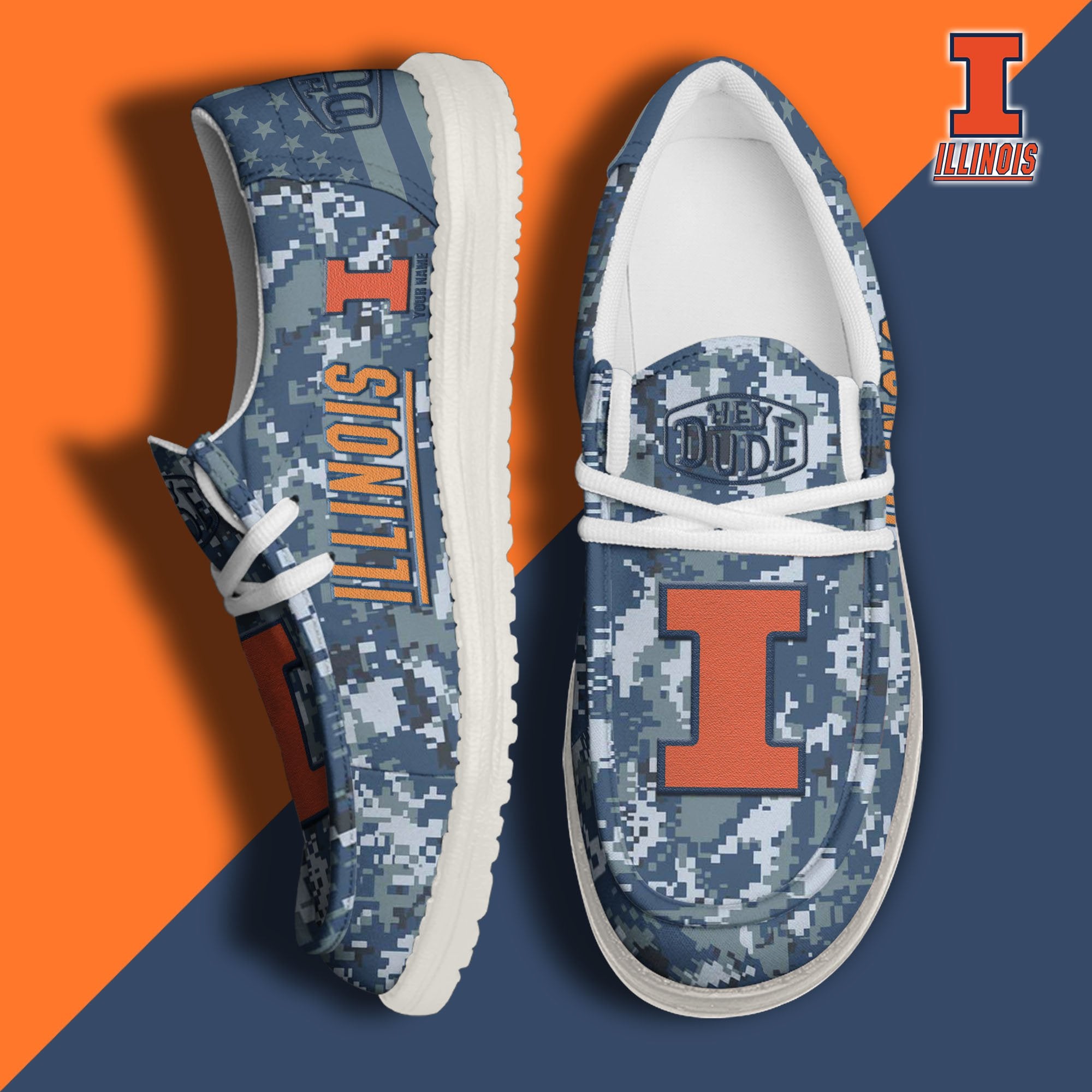 Illinois Fighting Illini Lace Up Loafers 2026