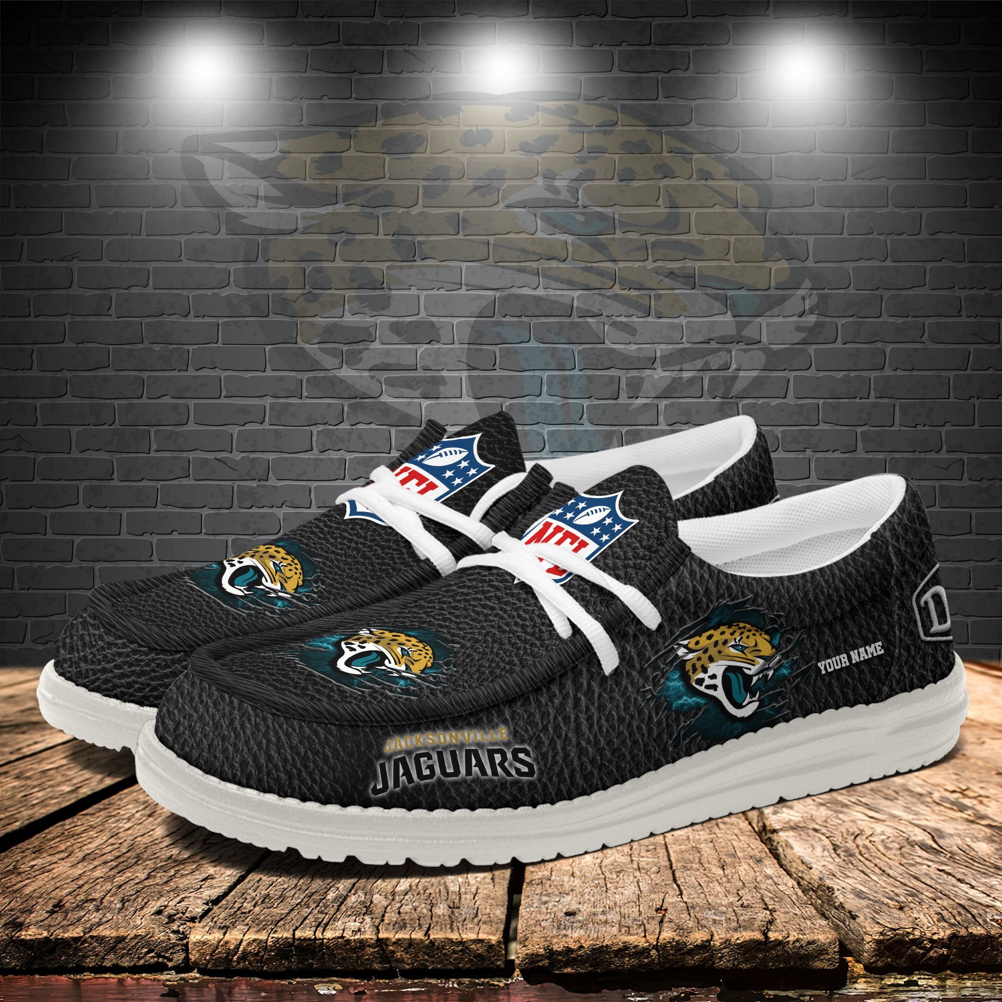 Jacksonville Jaguars Lace Up Loafers 2026
