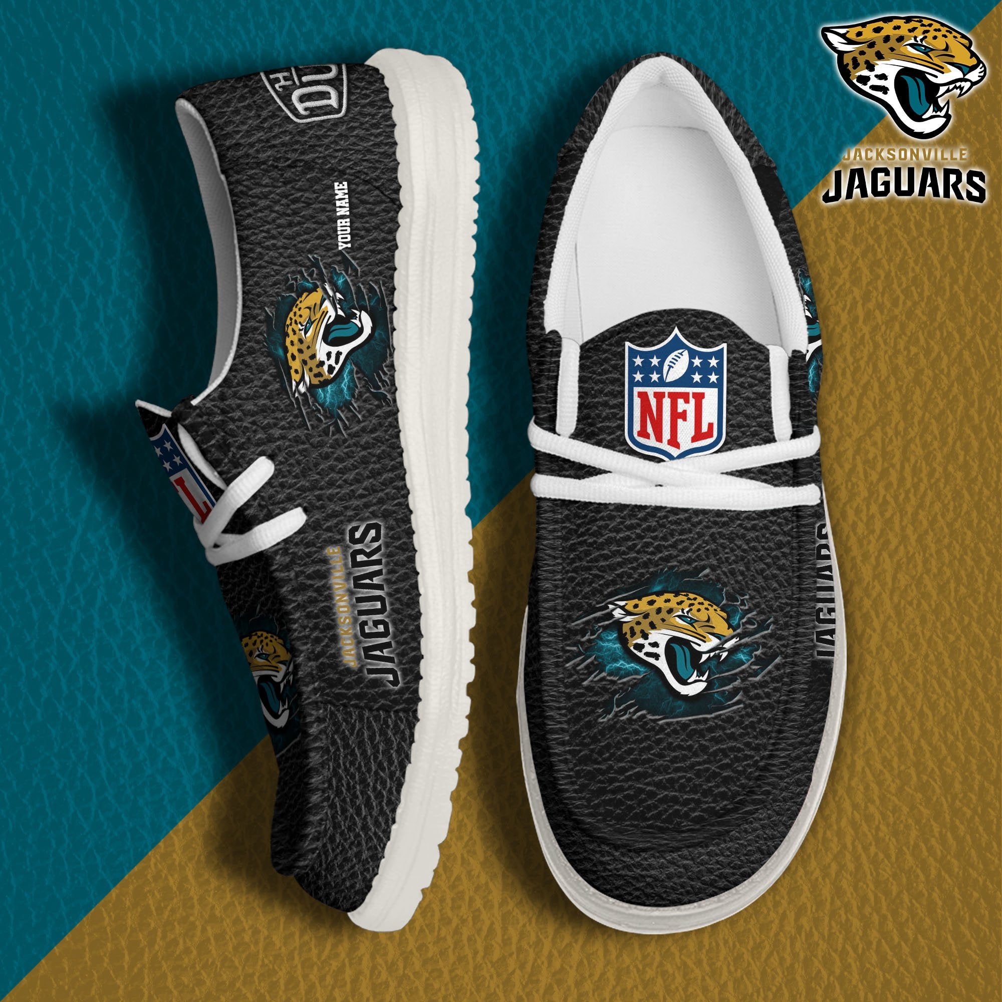 Jacksonville Jaguars Lace Up Loafers 2026