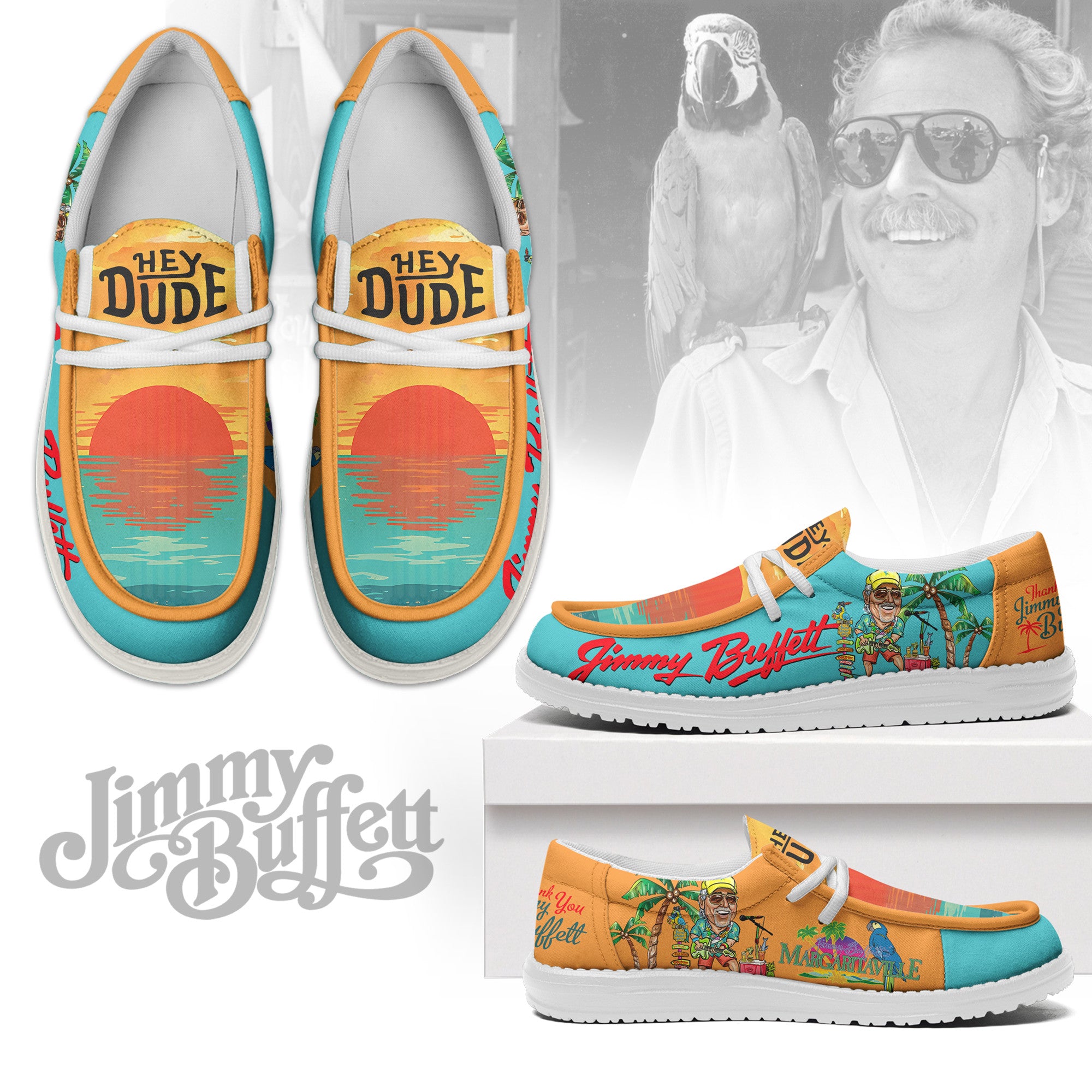 Jimmy Buffett Lace Up Loafers 2026