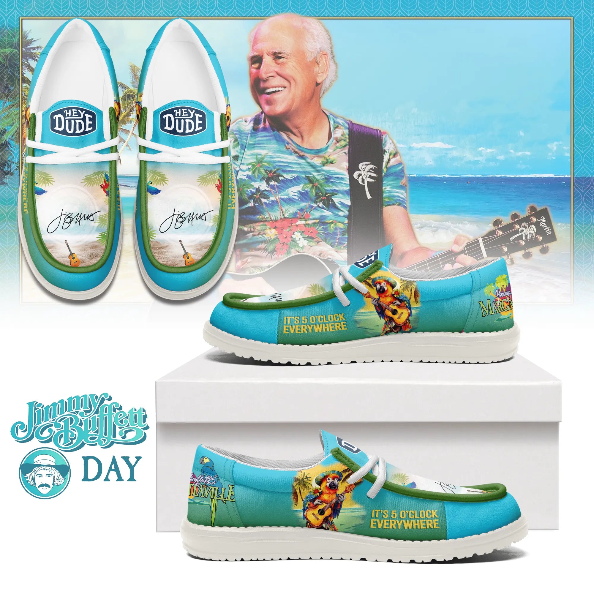 Jimmy Buffett Lace Up Loafers 2026