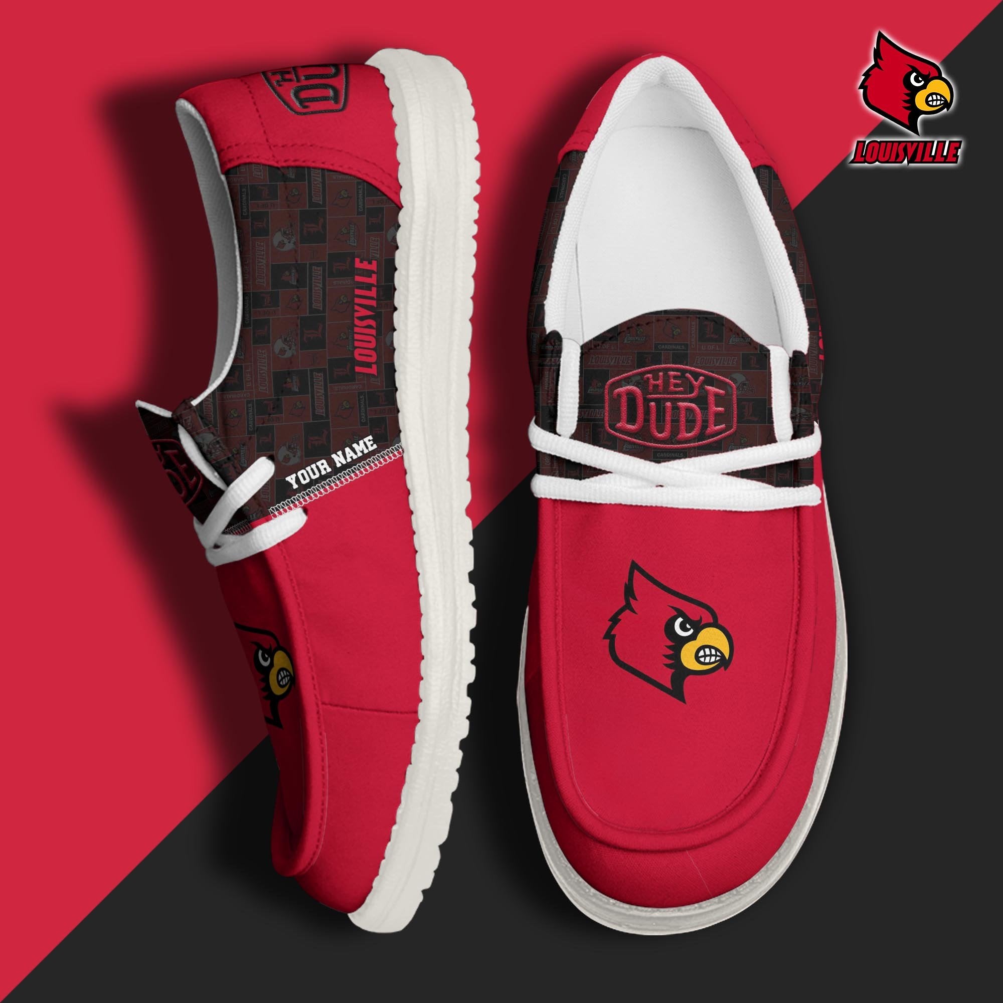 Louisville Cardinals Lace Up Loafers 2026