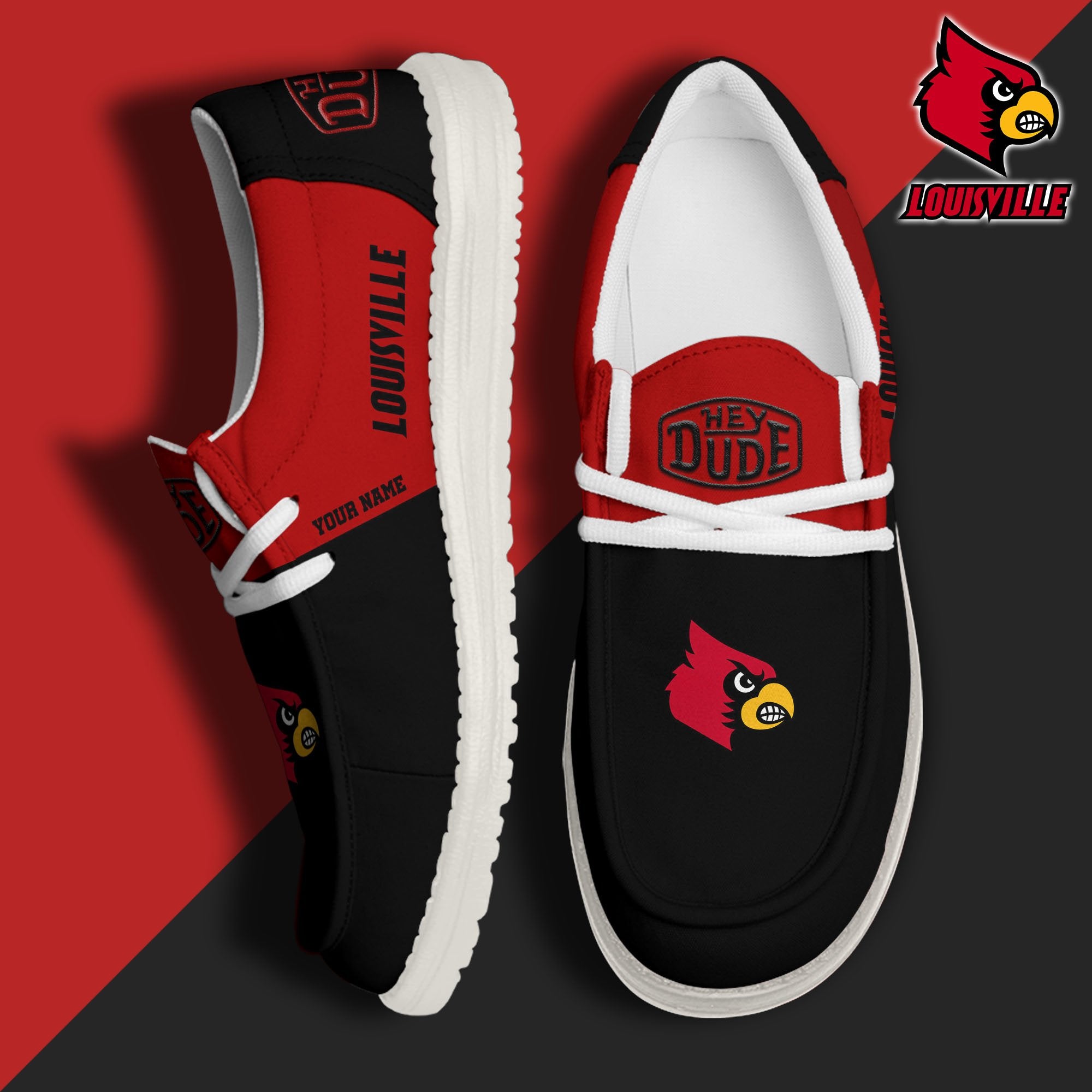 Louisville Cardinals Lace Up Loafers 2026