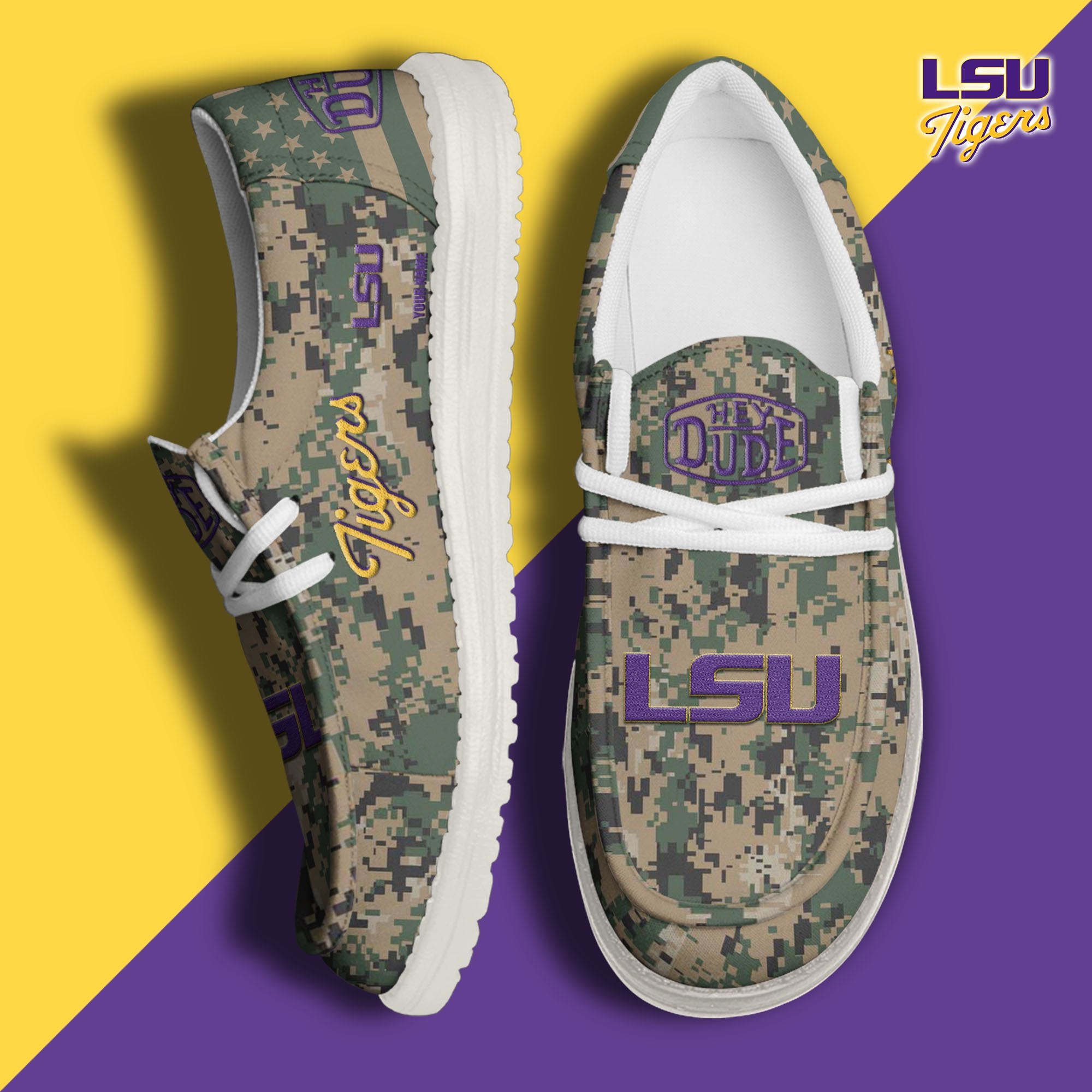 LSU Tigers Lace Up Loafers 2026