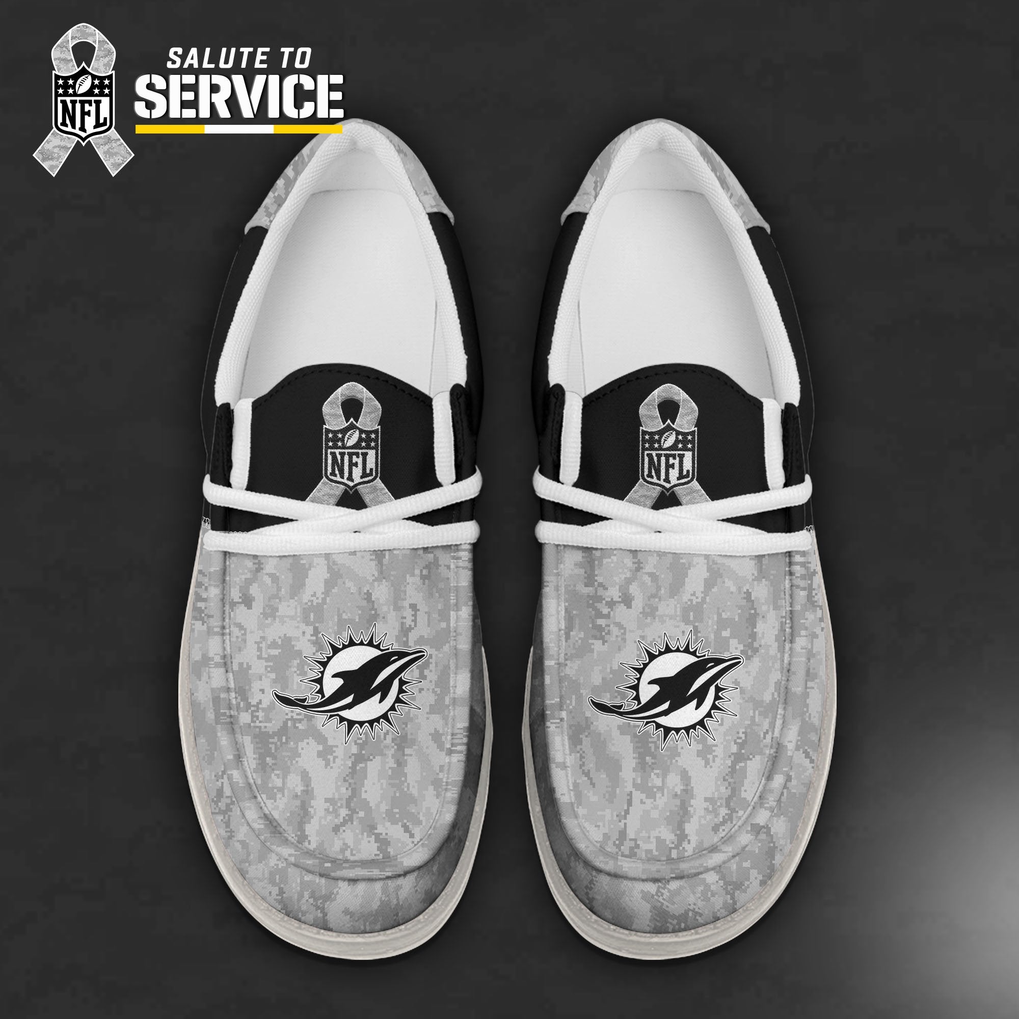 Miami Dolphins Lace Up Loafers 2026