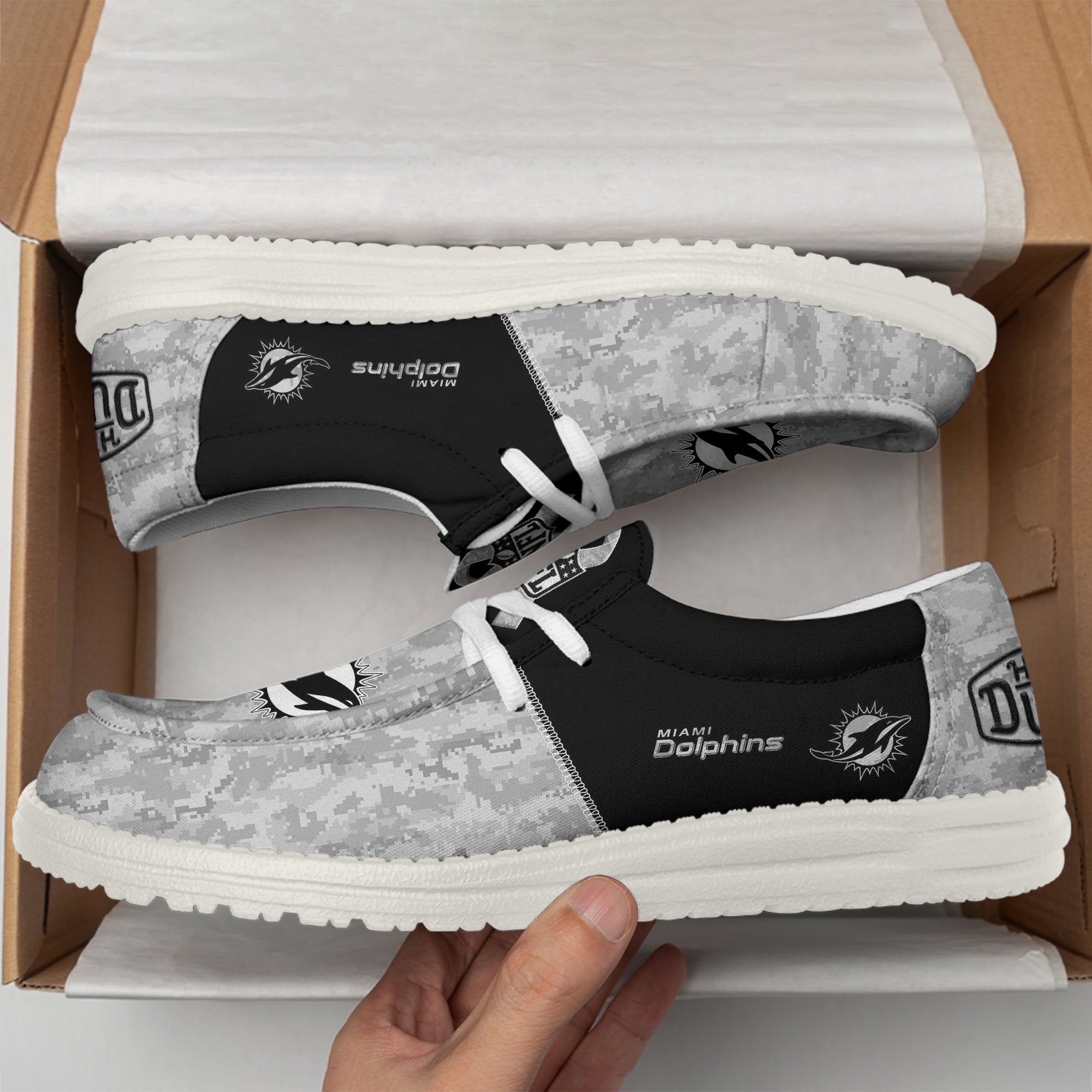 Miami Dolphins Lace Up Loafers 2026