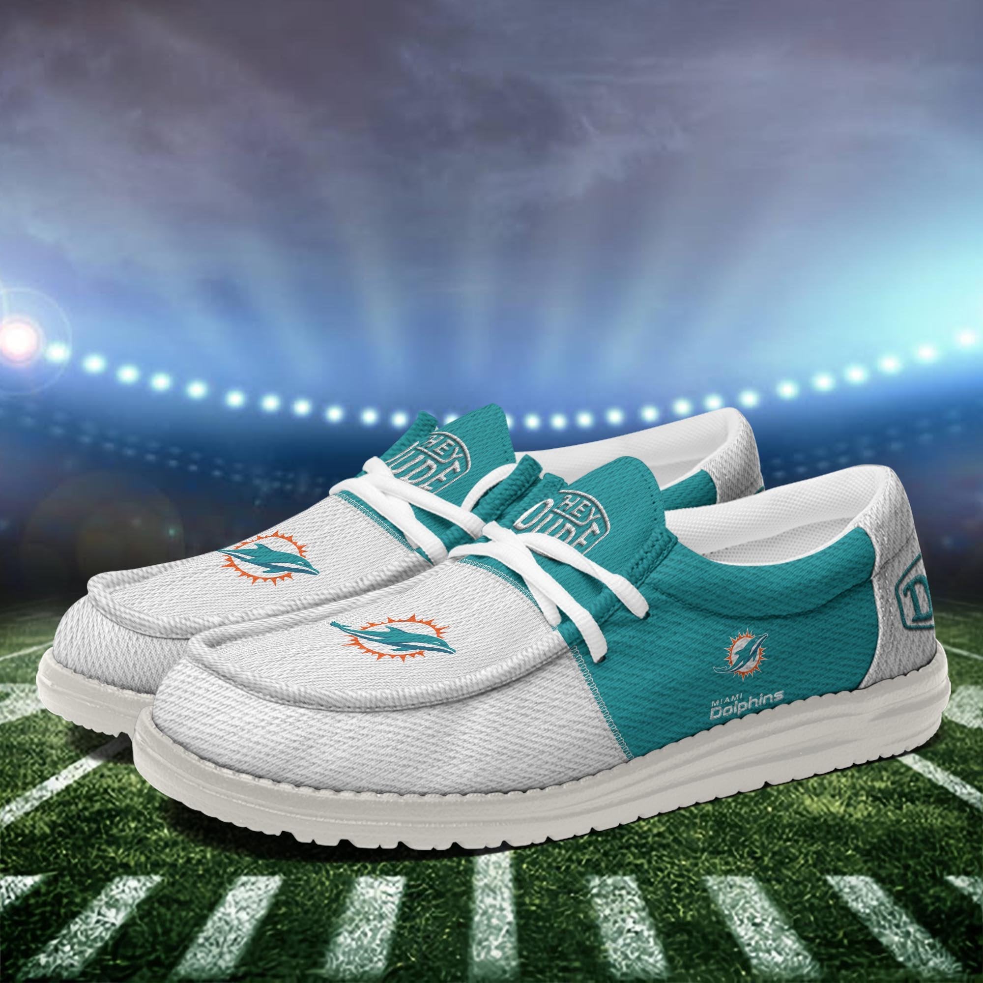 Miami Dolphins Lace Up Loafers 2026