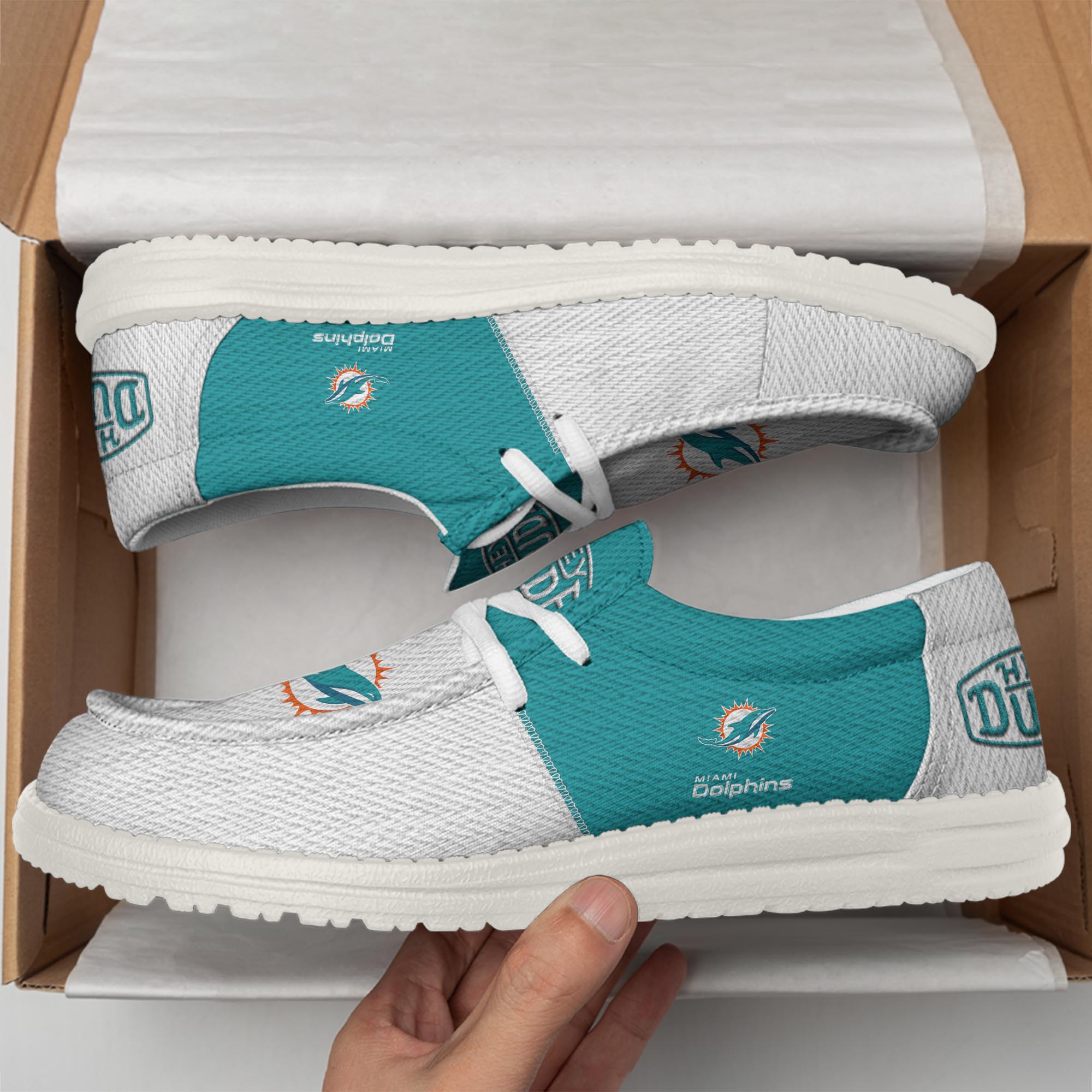 Miami Dolphins Lace Up Loafers 2026