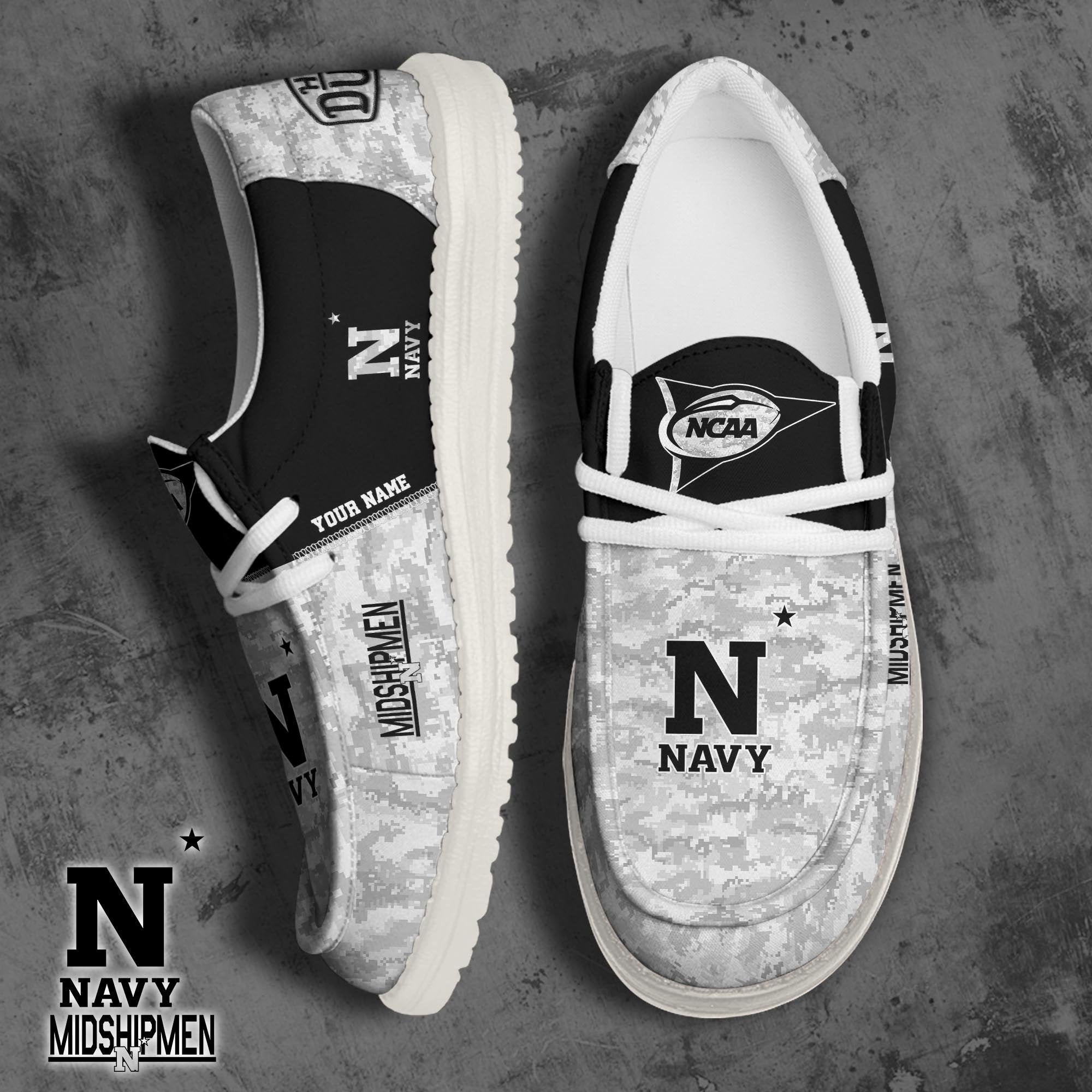 Navy Midshipmen Lace Up Loafers 2026