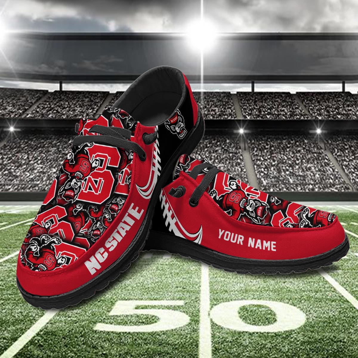 NC State Wolfpack Lace Up Loafers 2026
