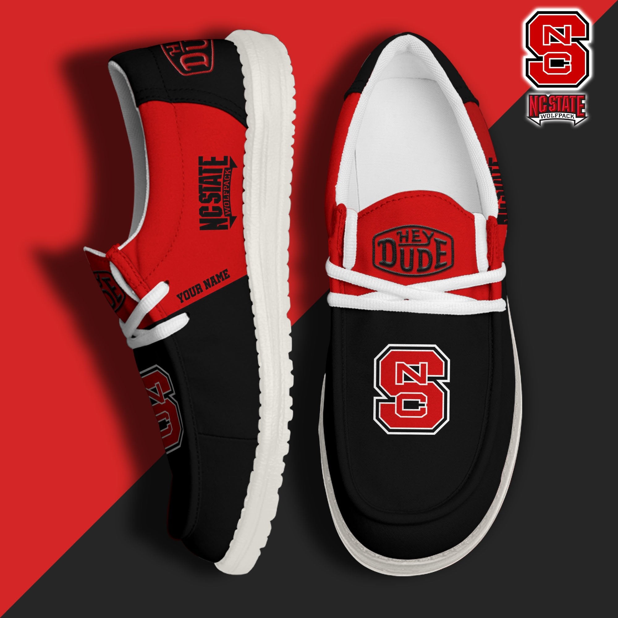 NC State Wolfpack Lace Up Loafers 2026