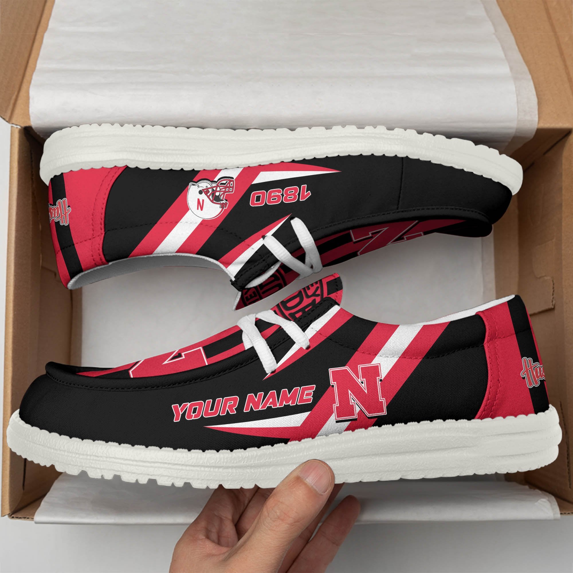 Nebraska Cornhuskers Lace Up Loafers 2026