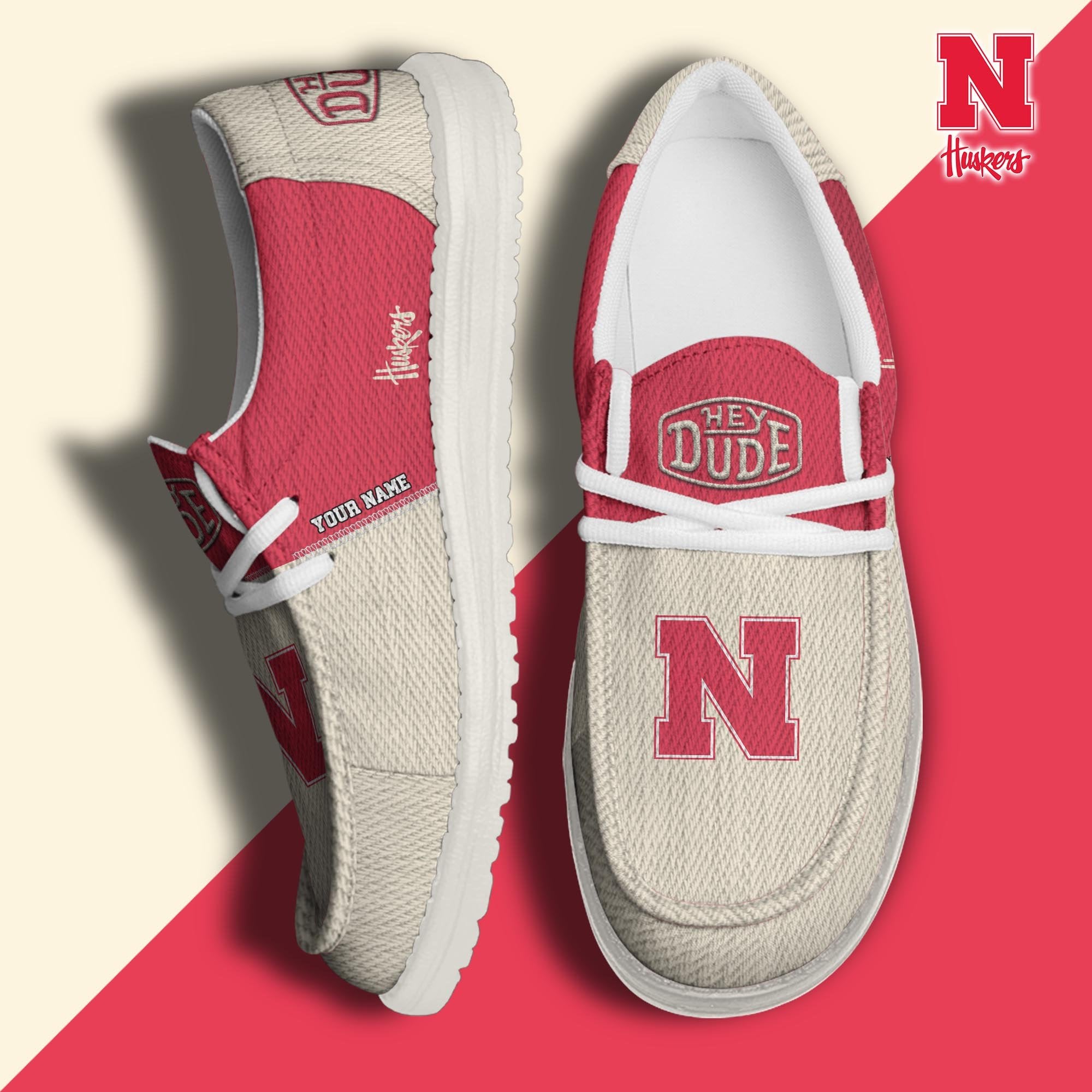 Nebraska Cornhuskers Lace Up Loafers 2026