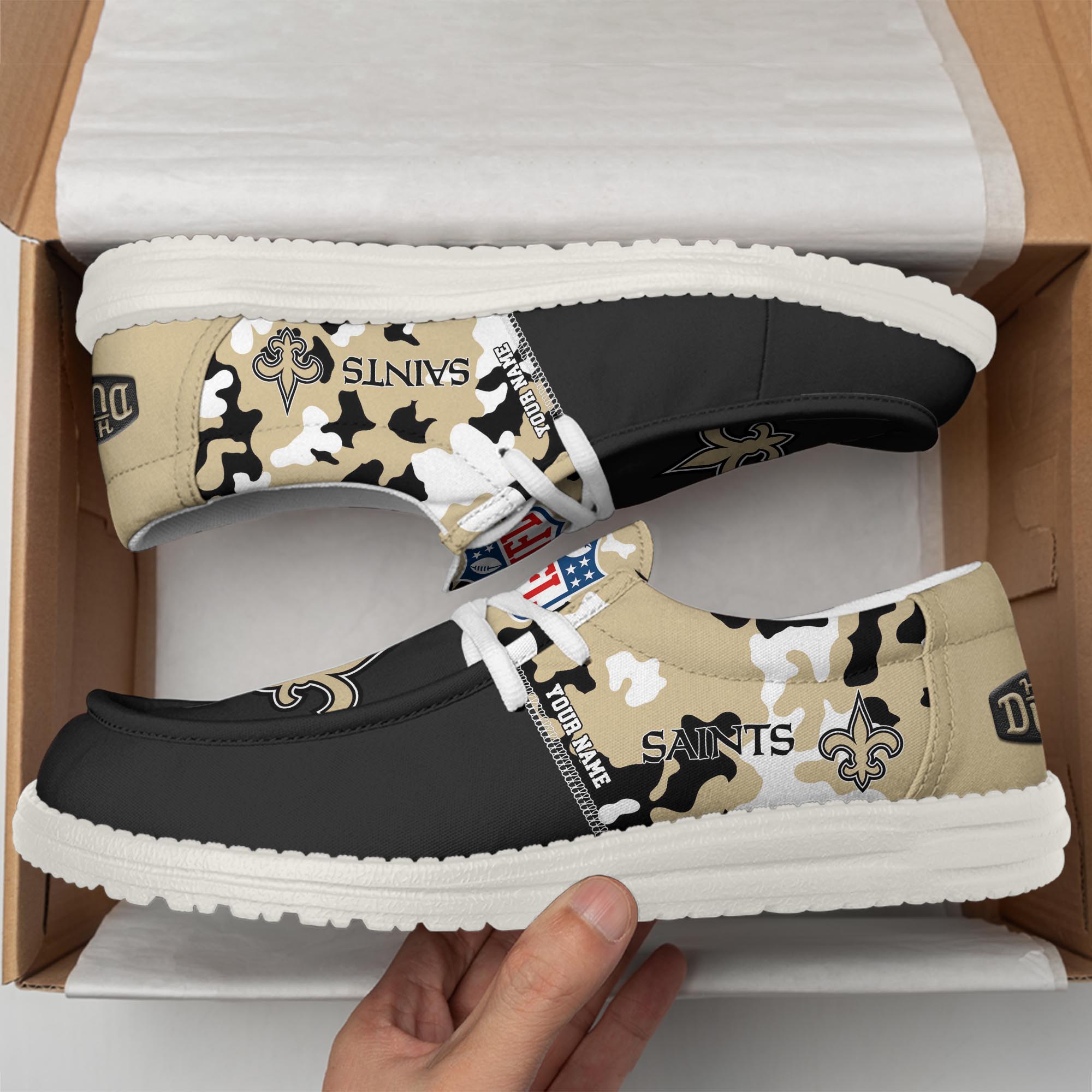 New Orleans Saints Lace Up Loafers 2026