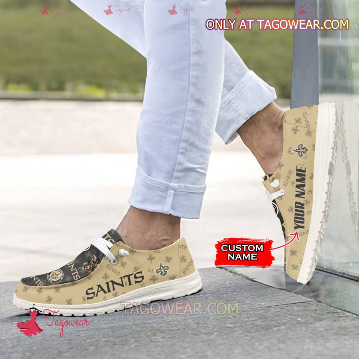New Orleans Saints Lace Up Loafers 2026
