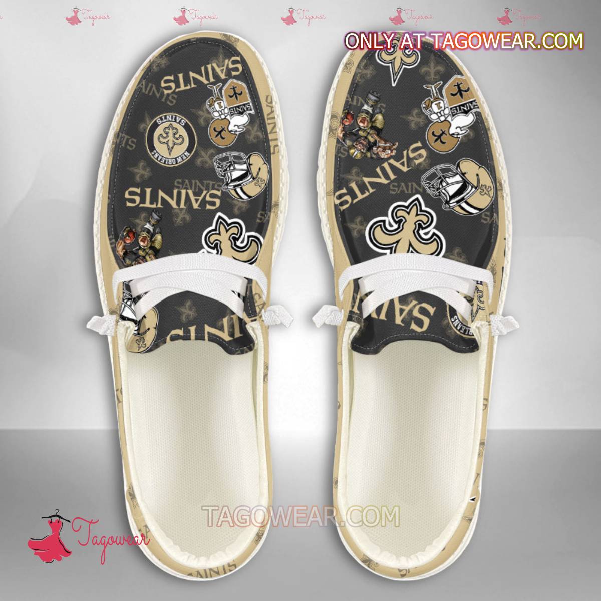 New Orleans Saints Lace Up Loafers 2026