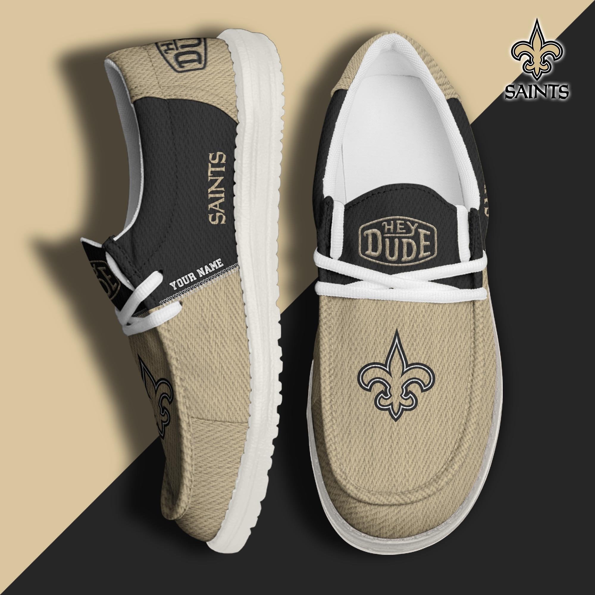 New Orleans Saints Lace Up Loafers 2026