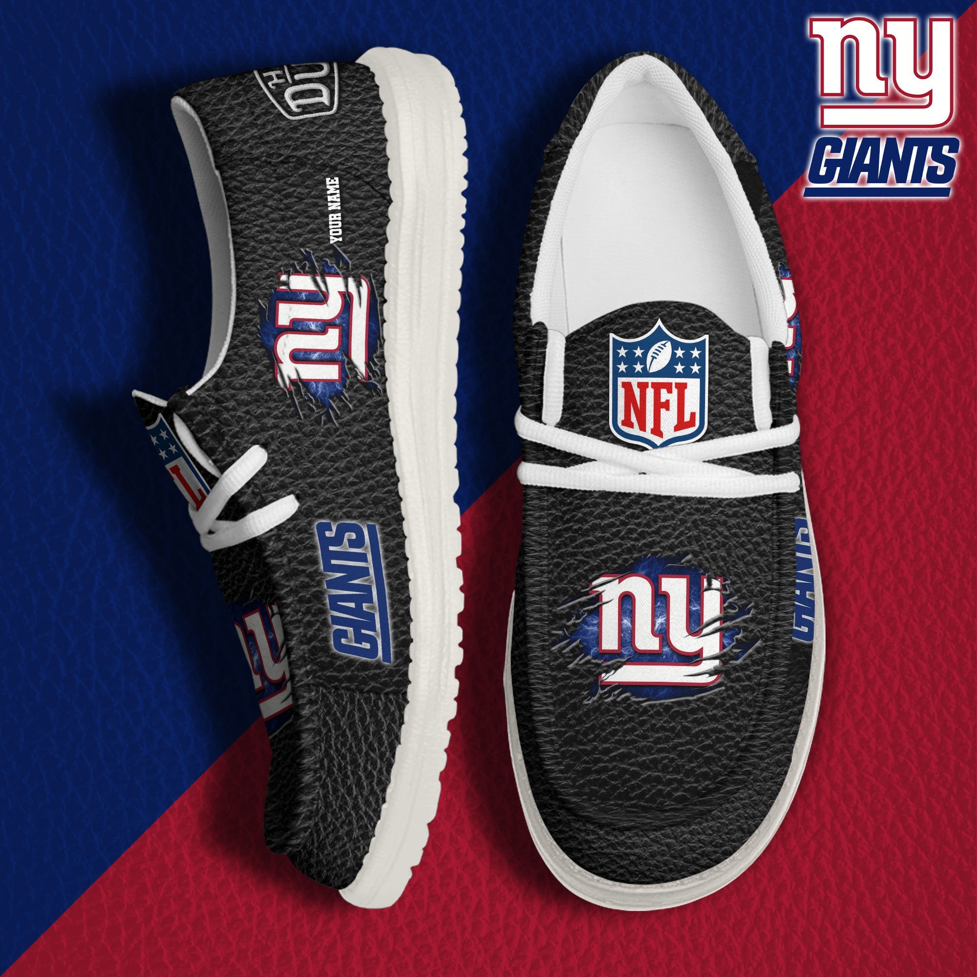 New York Giants Lace Up Loafers 2026