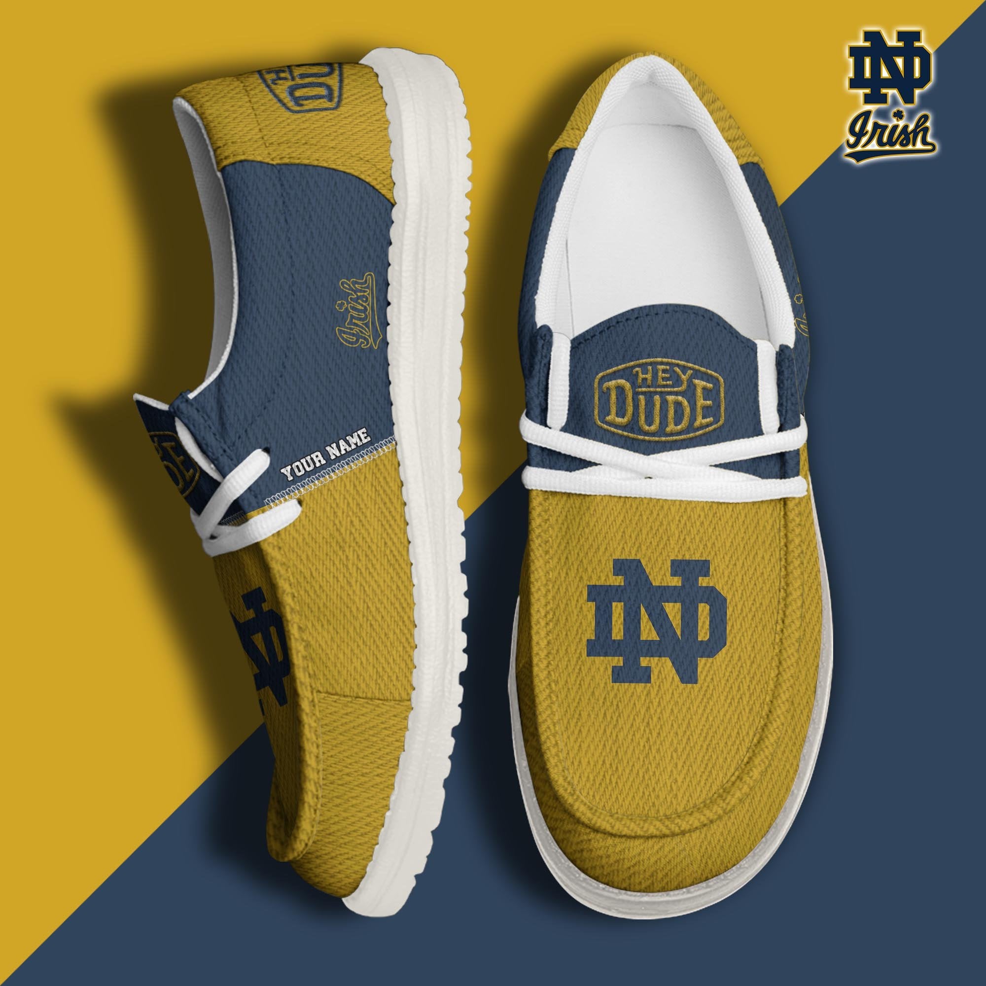 Notre Dame Fighting Irish Lace Up Loafers 2026