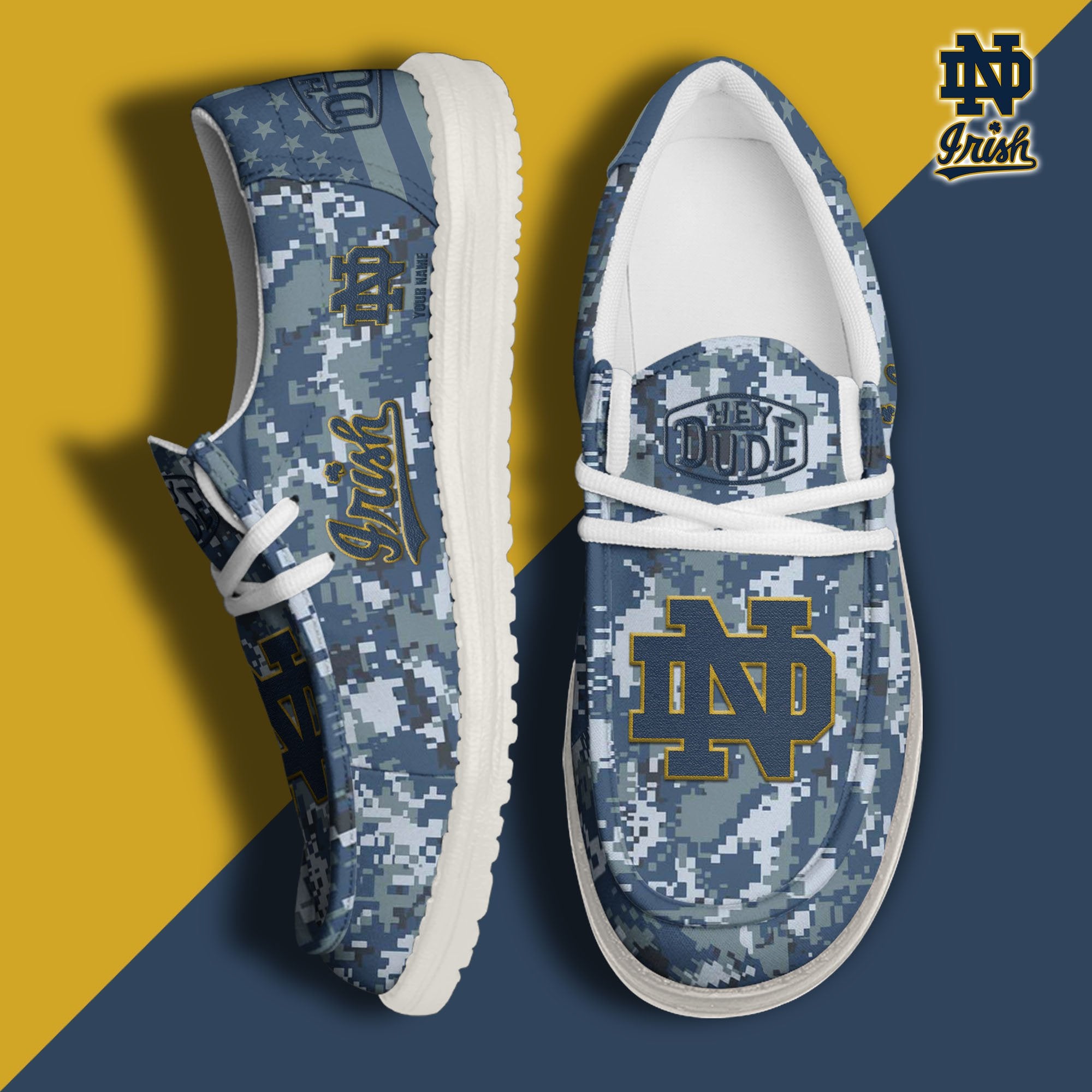 Notre Dame Fighting Irish Lace Up Loafers 2026