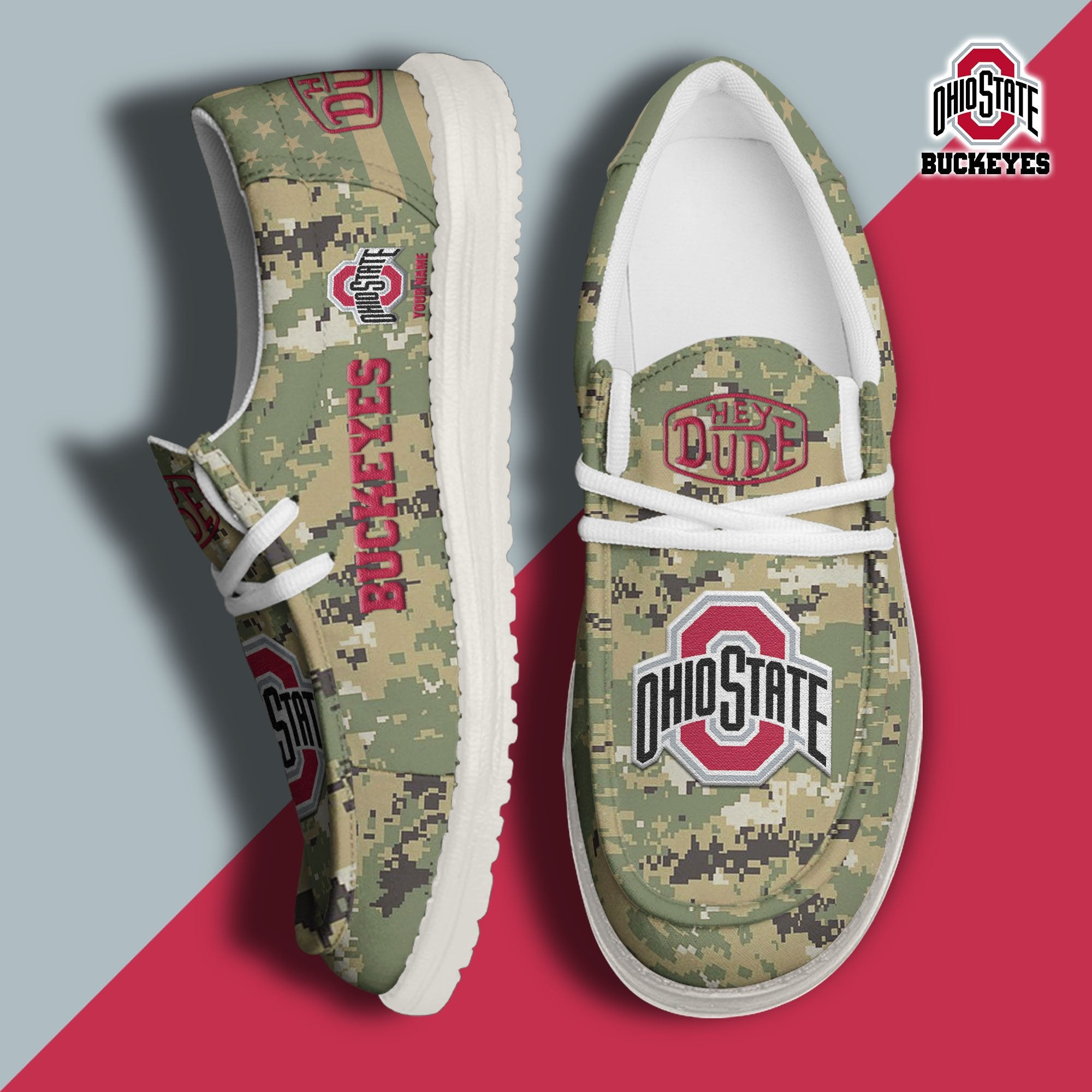Ohio State Buckeyes Lace Up Loafers 2026