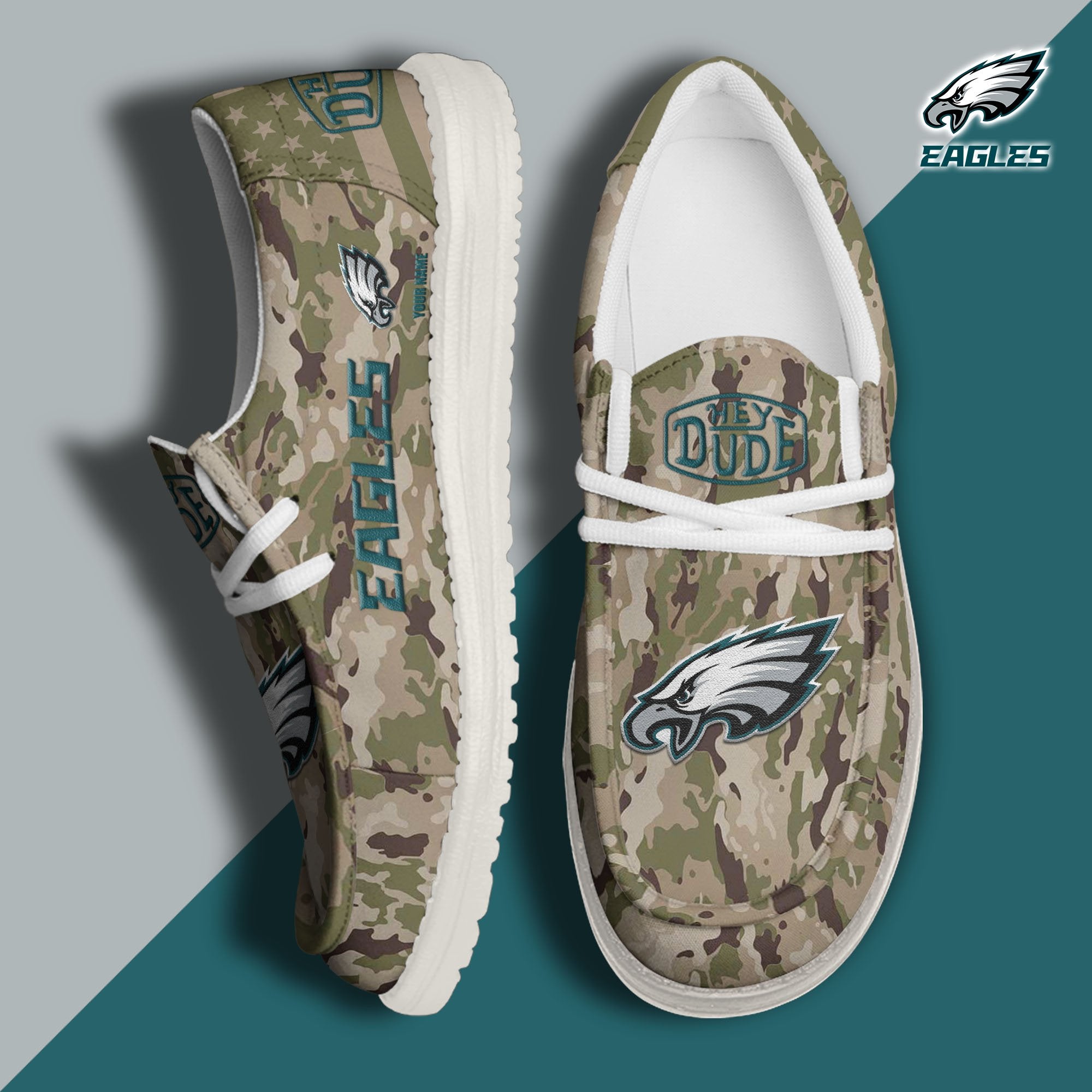 Philadelphia Eagles Lace Up Loafers 2026