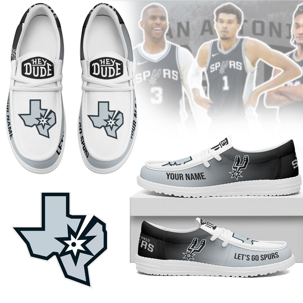 San Antonio Spurs Lace Up Loafers 2026