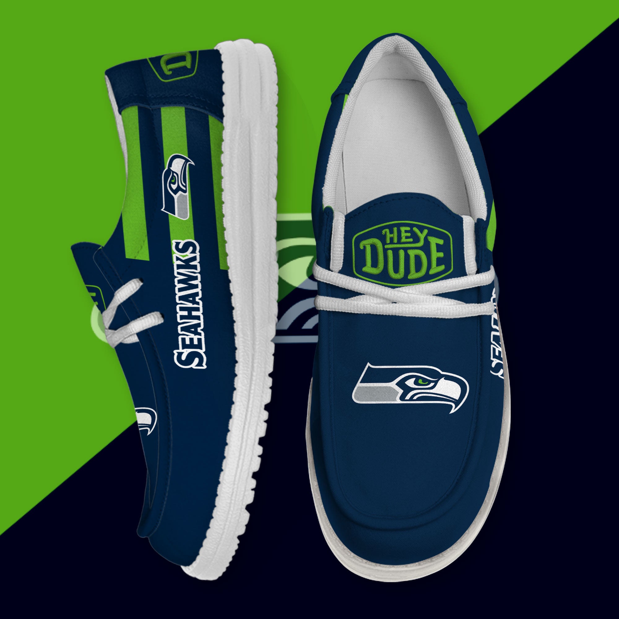 Seattle Seahawks Lace Up Loafers 2026