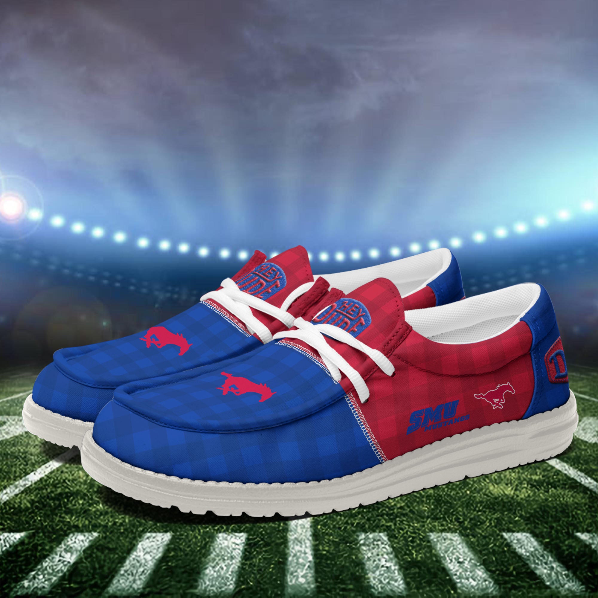 SMU Mustangs Lace Up Loafers 2026