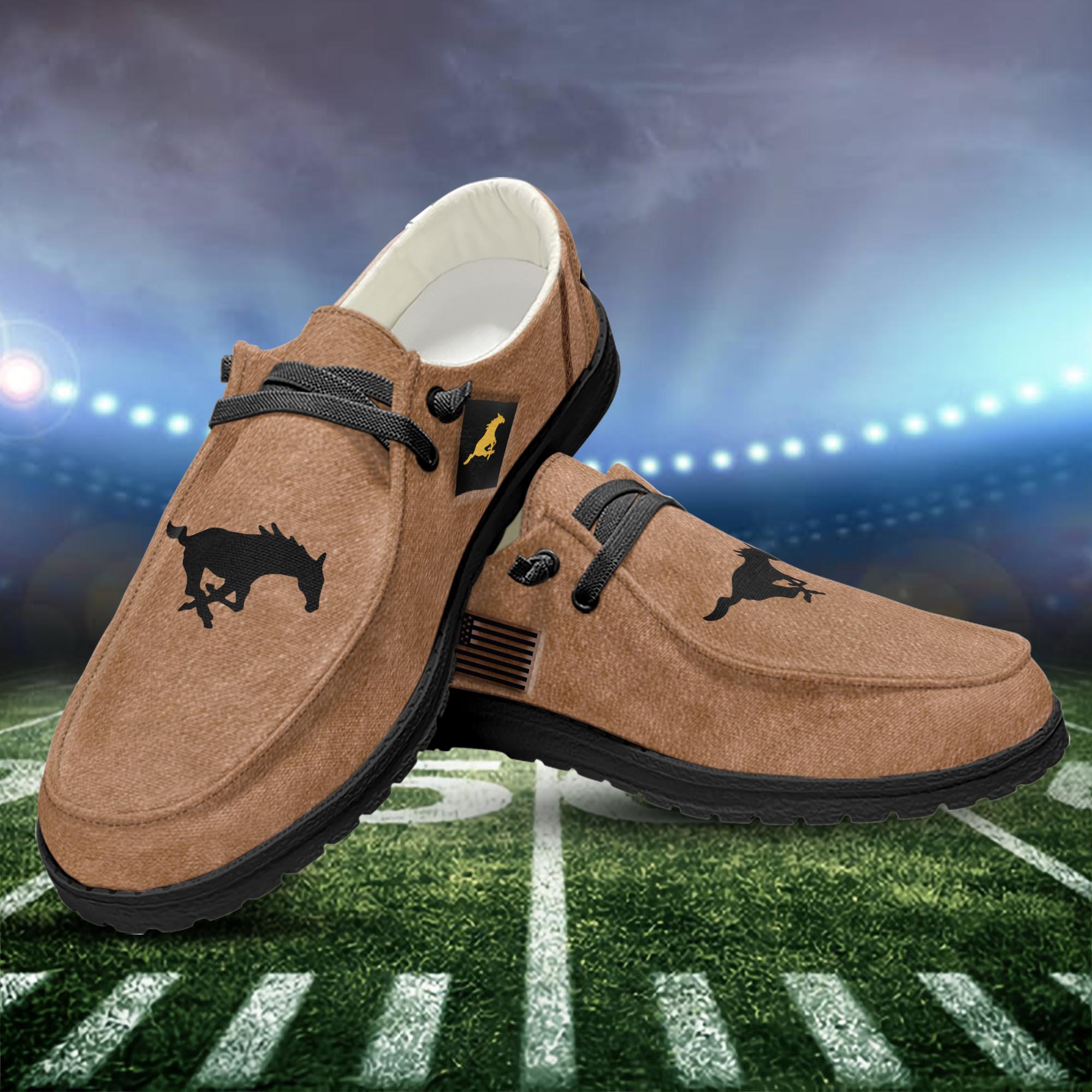 SMU Mustangs Lace Up Loafers 2026
