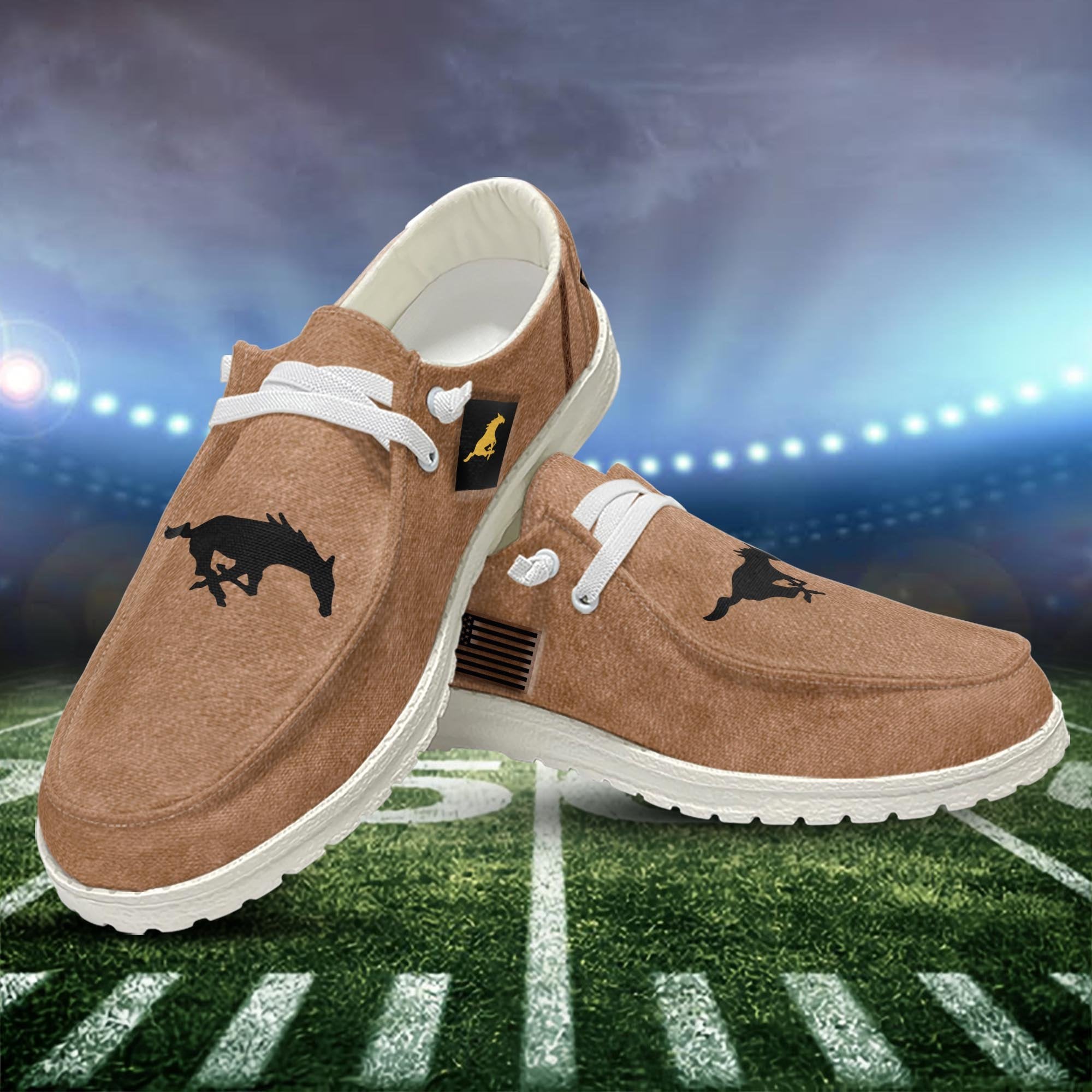 SMU Mustangs Lace Up Loafers 2026