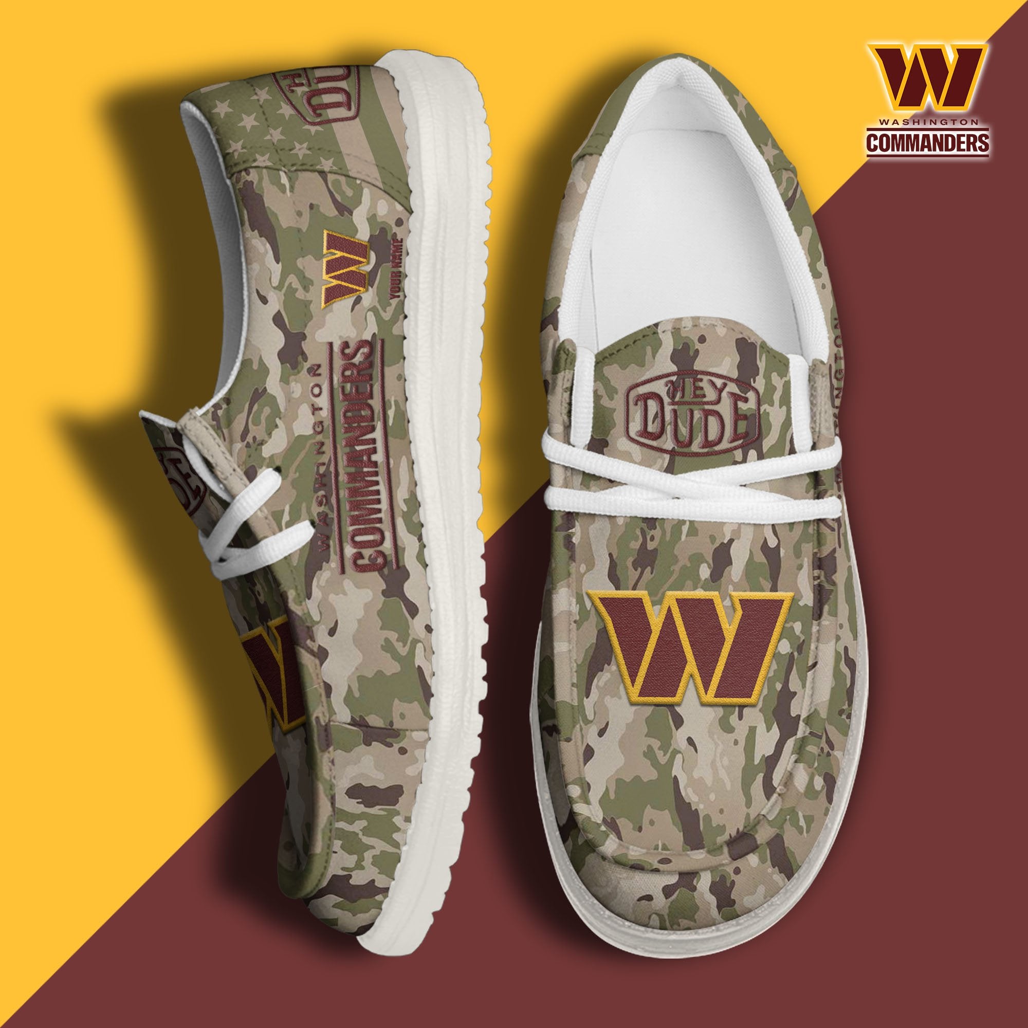 Washington Commanders Lace Up Loafers 2026