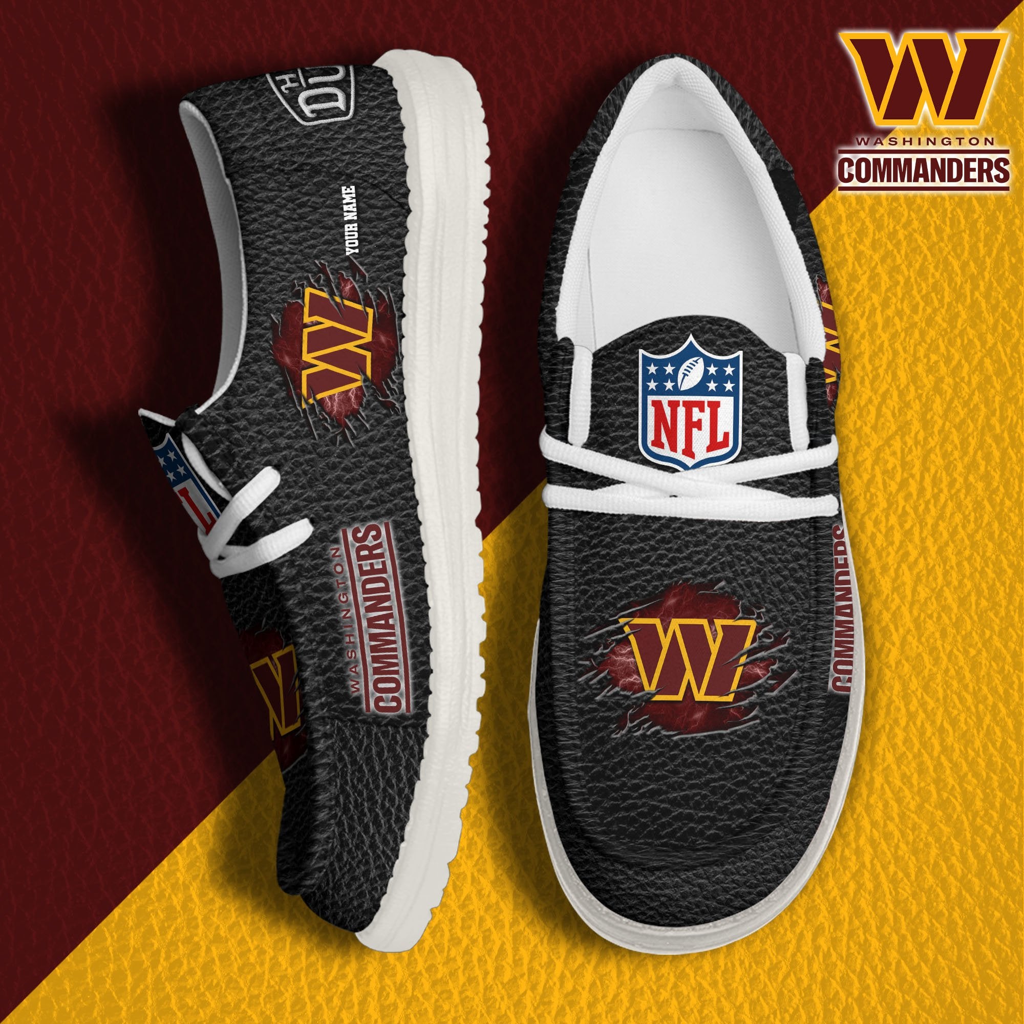 Washington Commanders Lace Up Loafers 2026