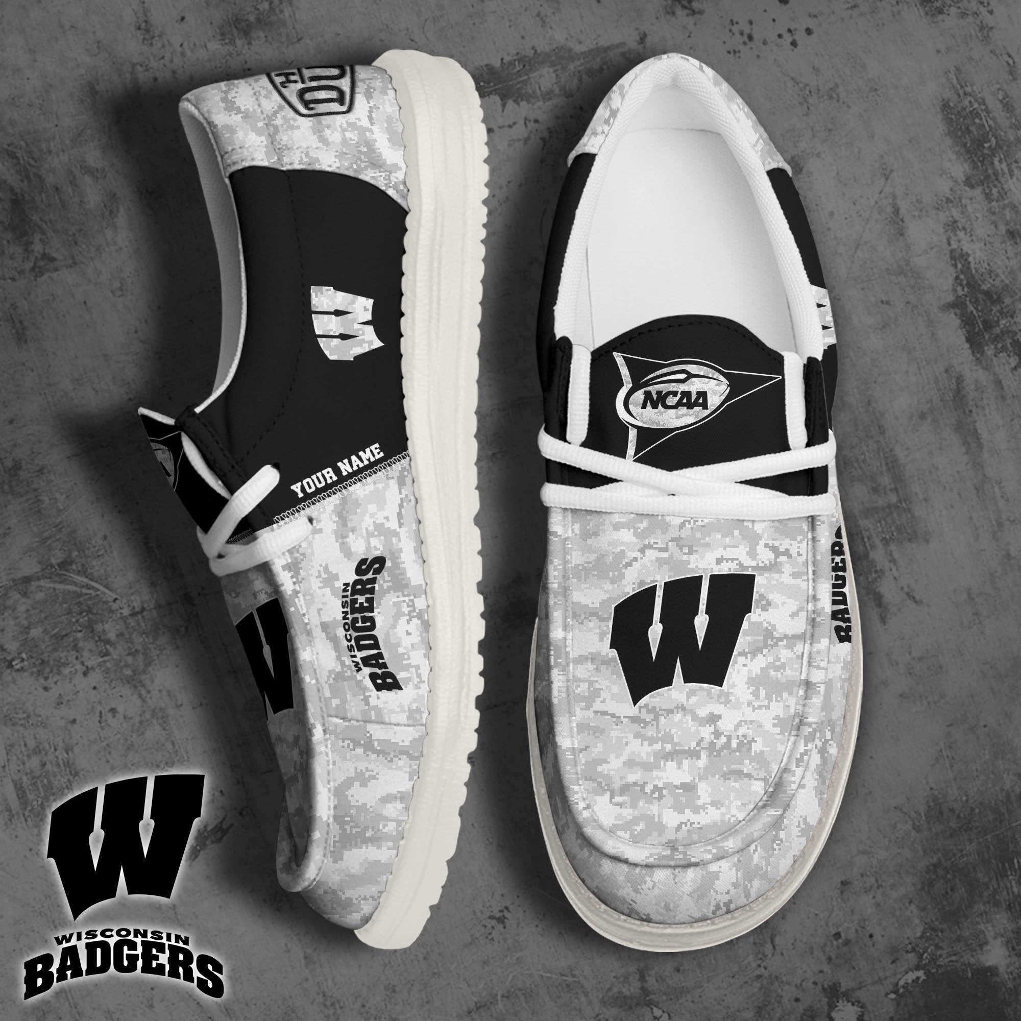 Wisconsin Badgers Lace Up Loafers 2026