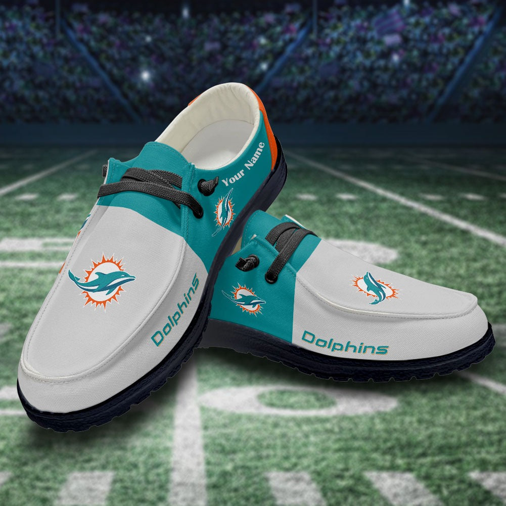 Miami Dolphins Lace Up Loafers 2026