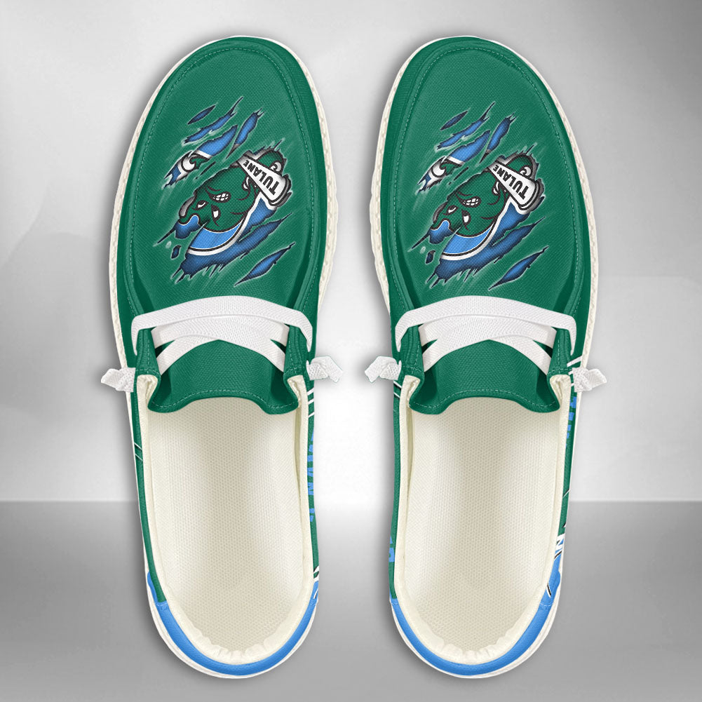 Tulane Green Wave Lace Up Loafers 2026