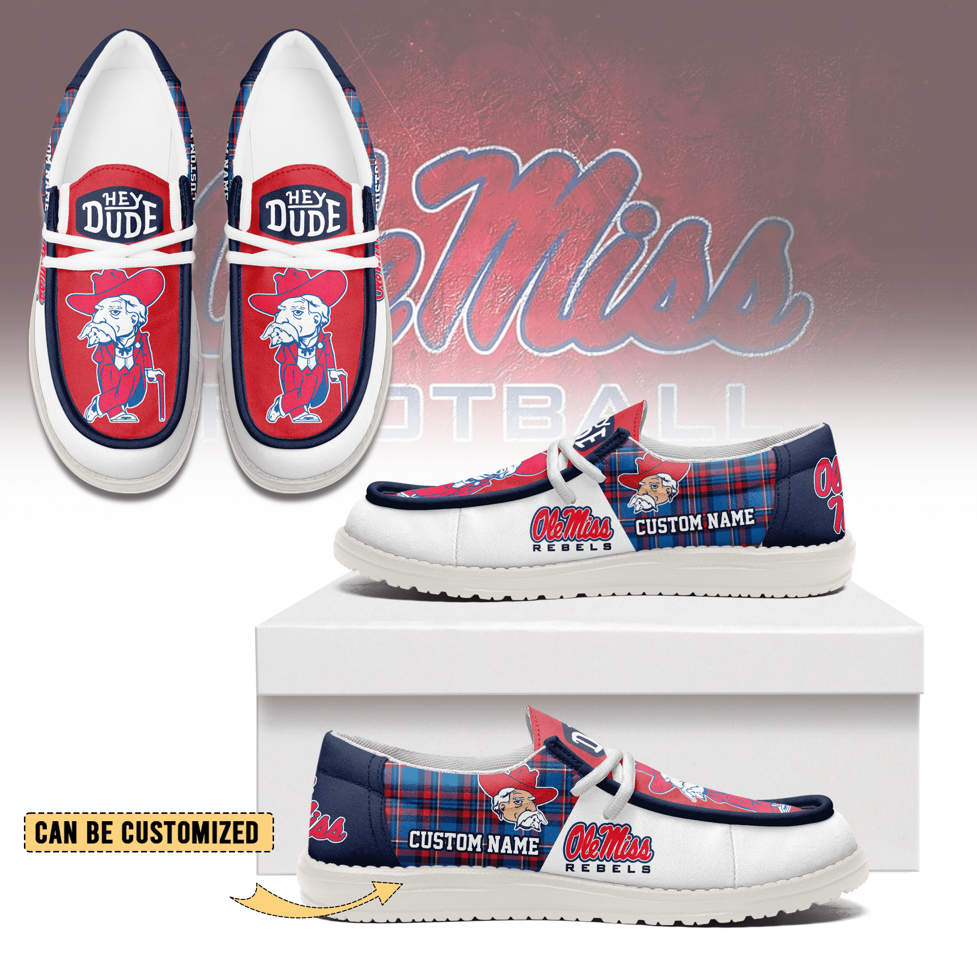 Ole Miss Rebels Lace Up Loafers 2026